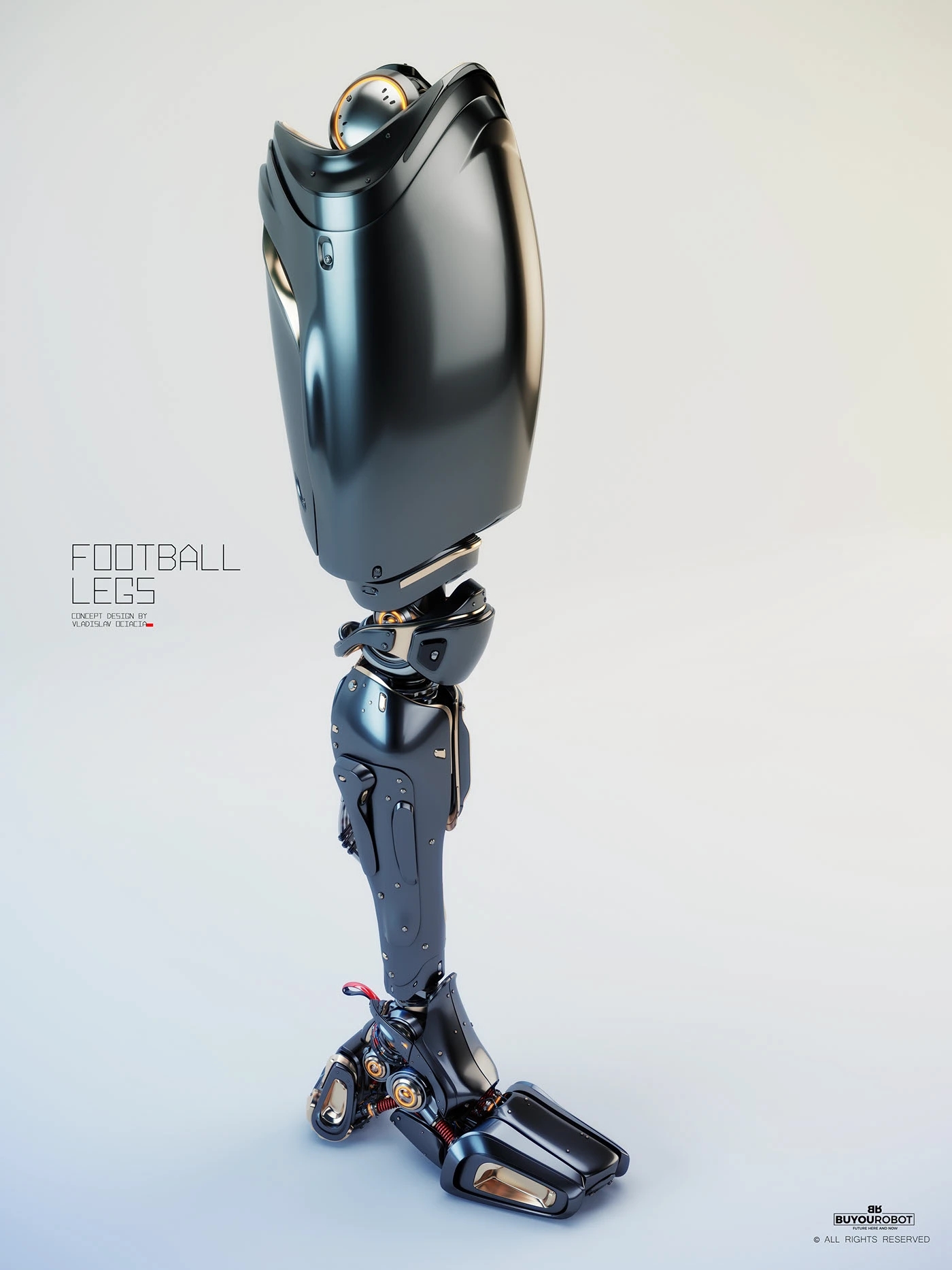 Electronic leg，Football legs，industrial design，Prop design，