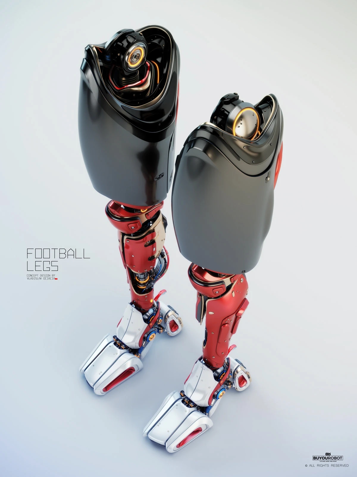 Electronic leg，Football legs，industrial design，Prop design，