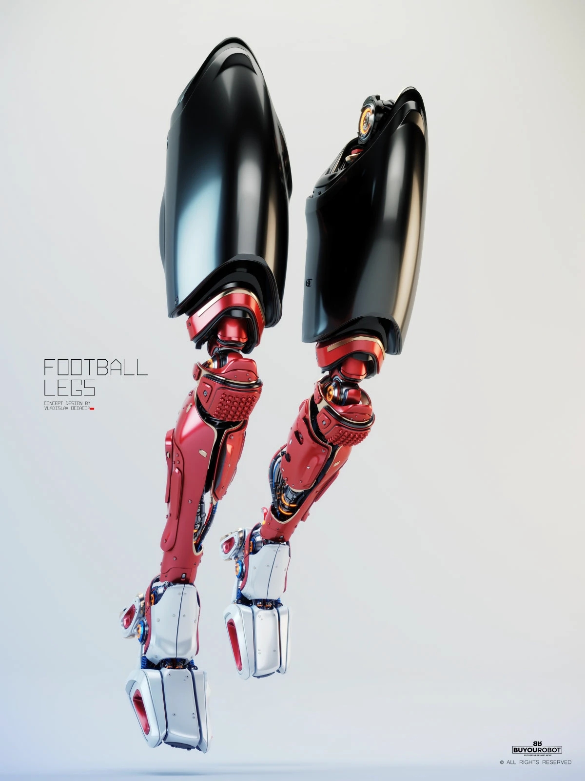 Electronic leg，Football legs，industrial design，Prop design，