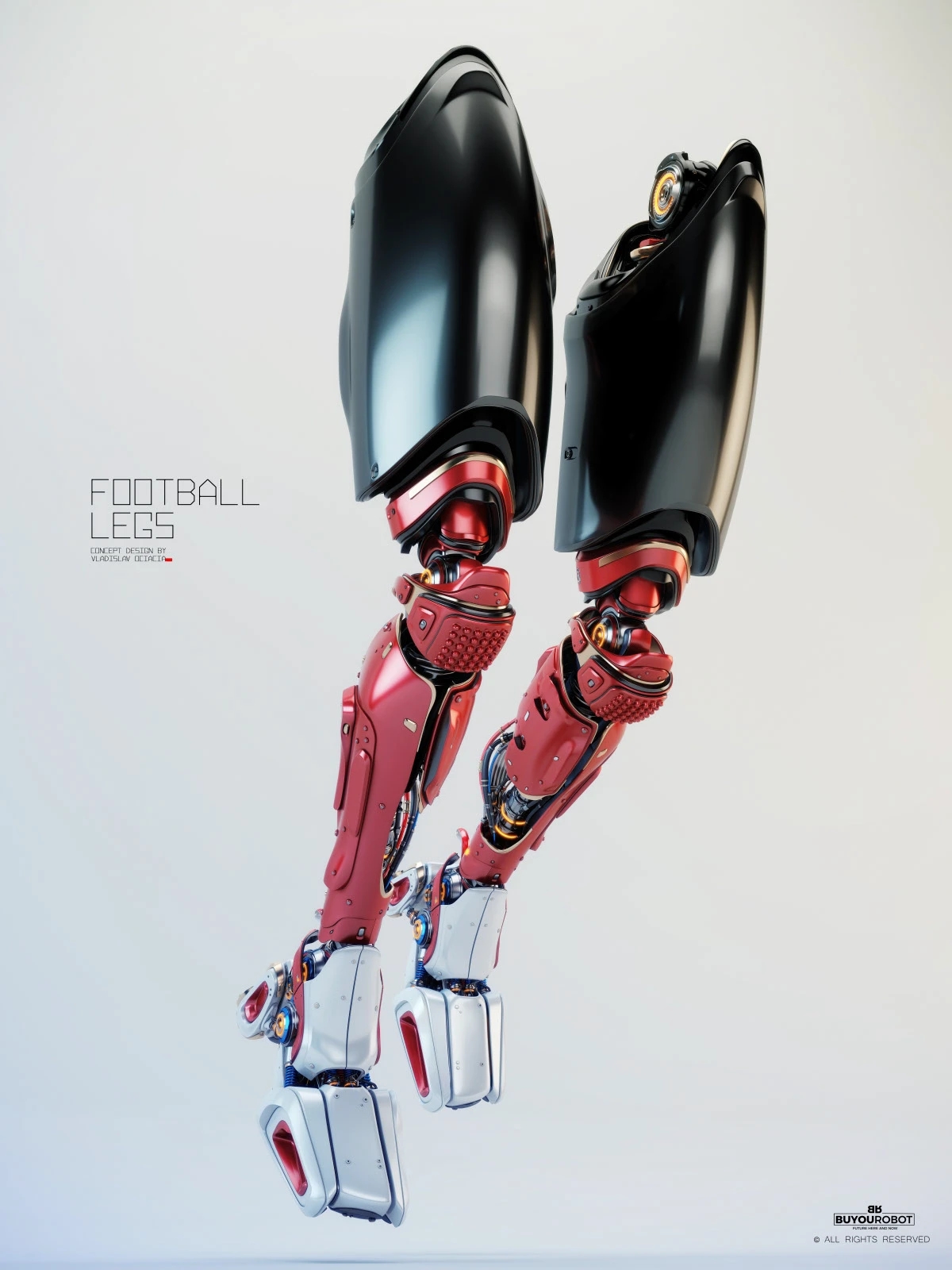 Electronic leg，Football legs，industrial design，Prop design，