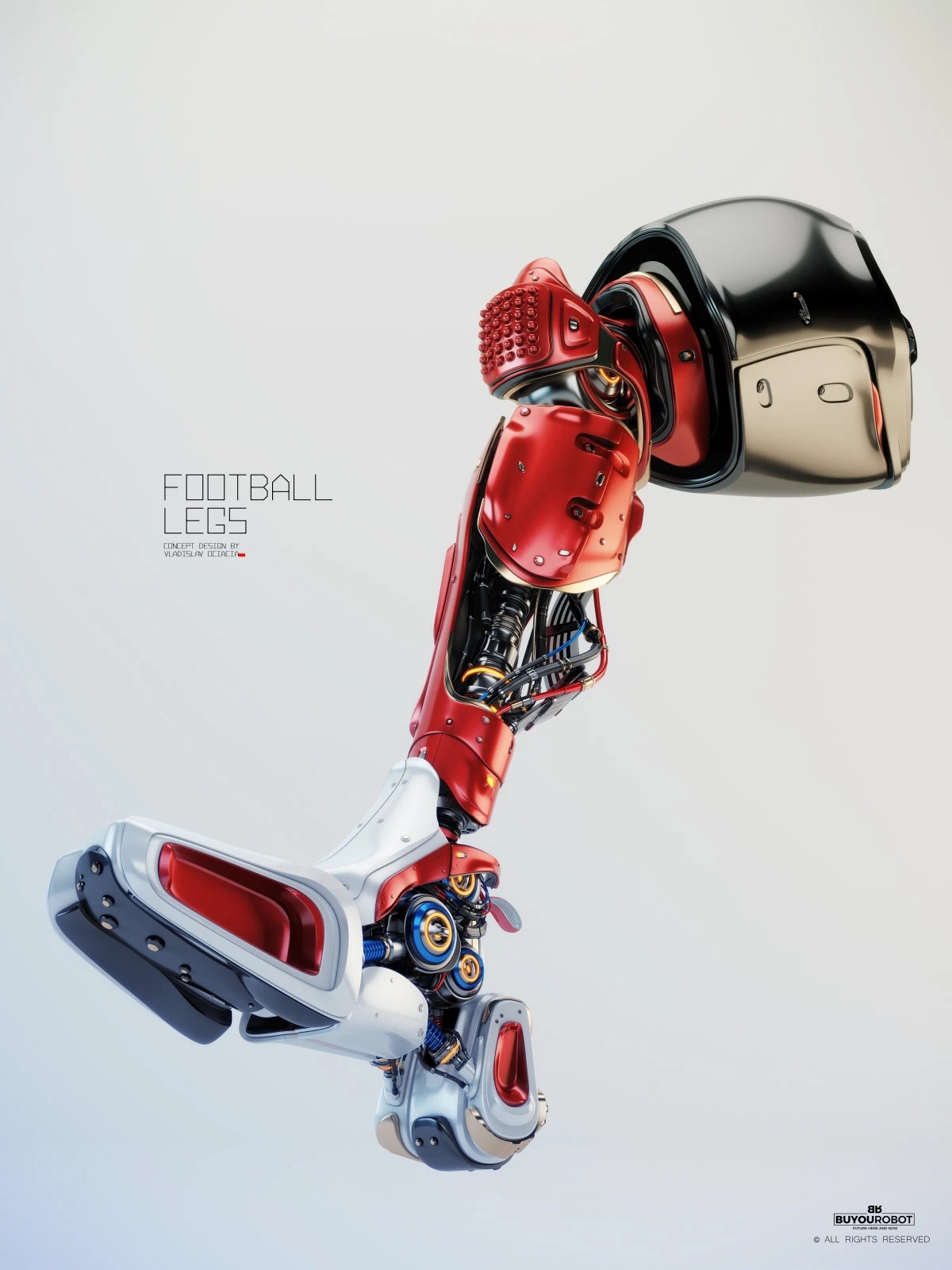 Electronic leg，Football legs，industrial design，Prop design，