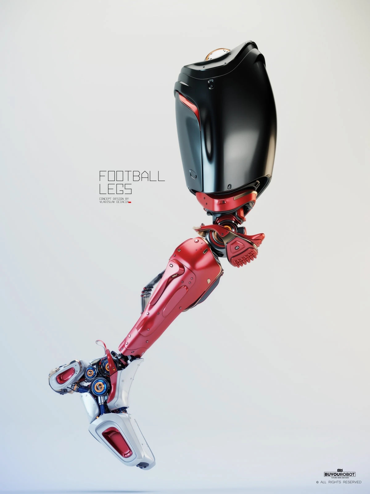 Electronic leg，Football legs，industrial design，Prop design，