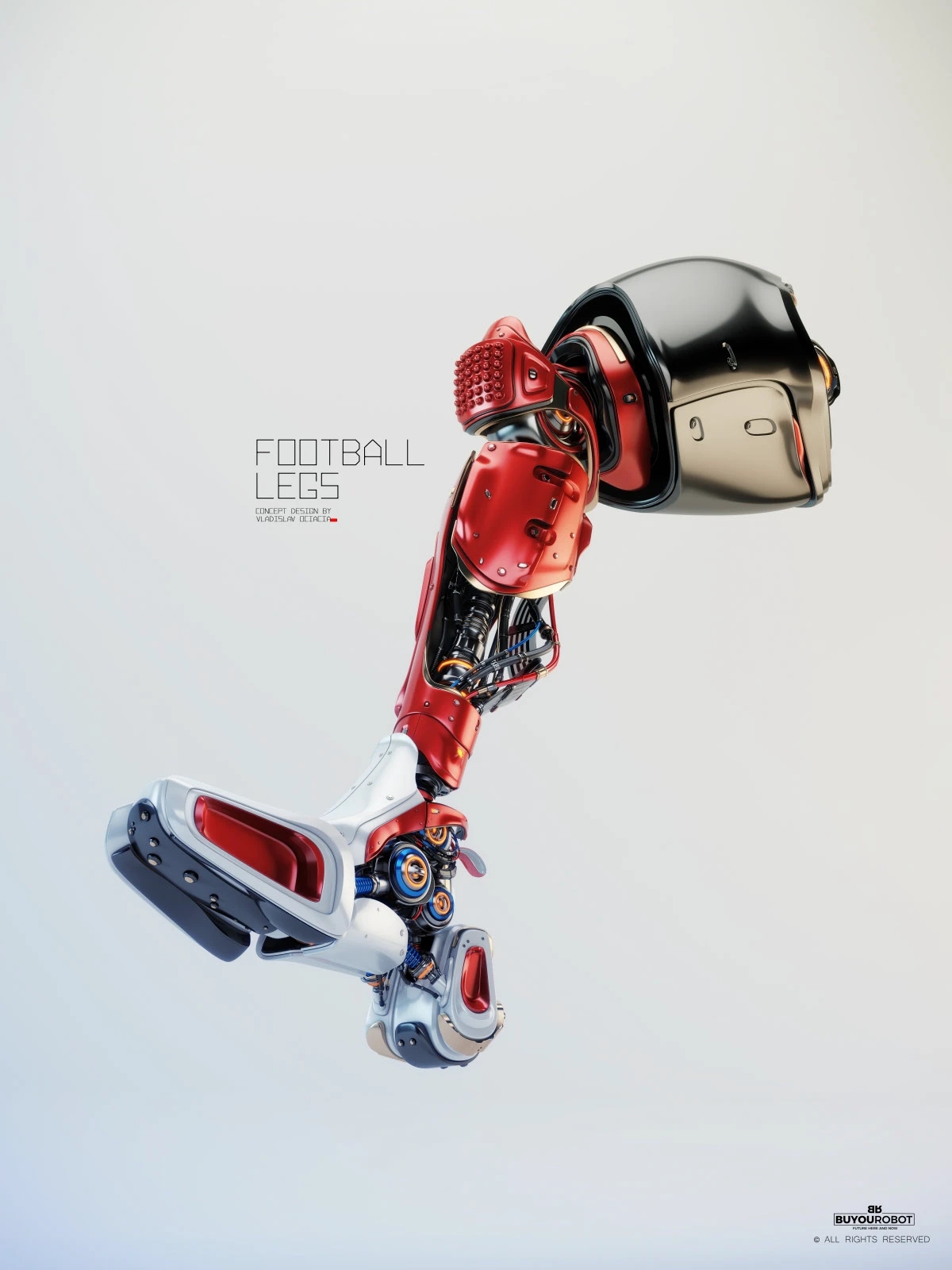 Electronic leg，Football legs，industrial design，Prop design，