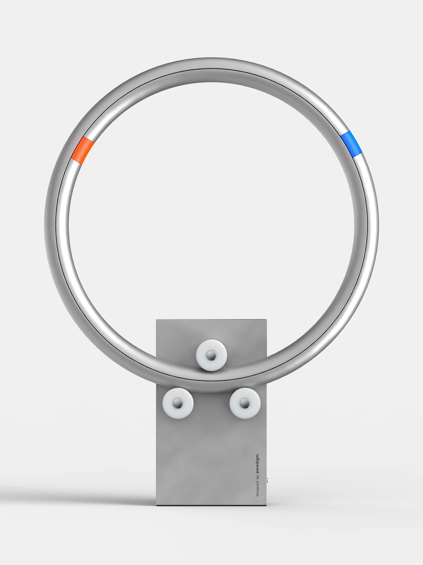 torus，Conceptual clock，Aluminium，bearing glide，Independent slip ring，