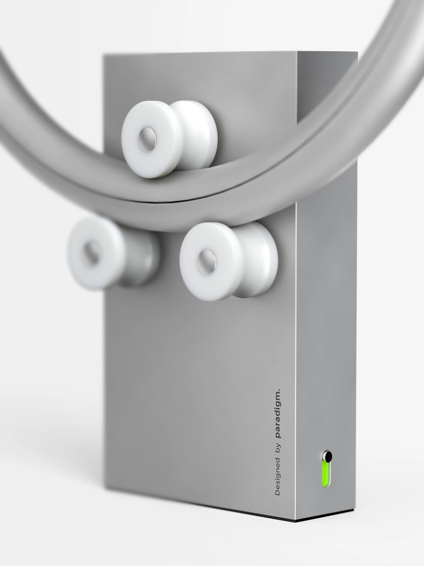 torus，Conceptual clock，Aluminium，bearing glide，Independent slip ring，