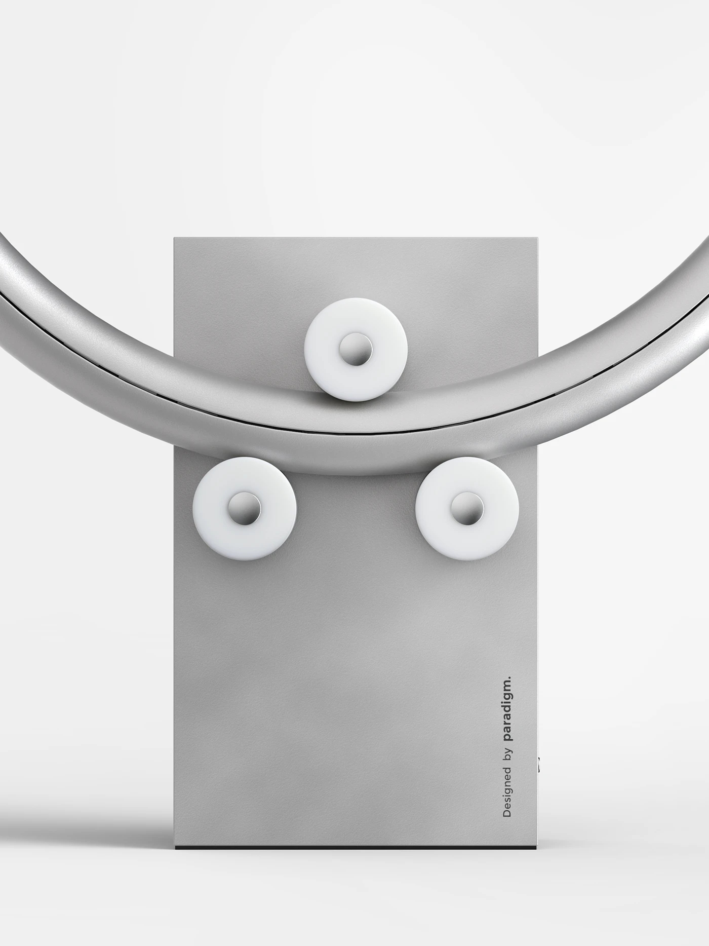 torus，Conceptual clock，Aluminium，bearing glide，Independent slip ring，