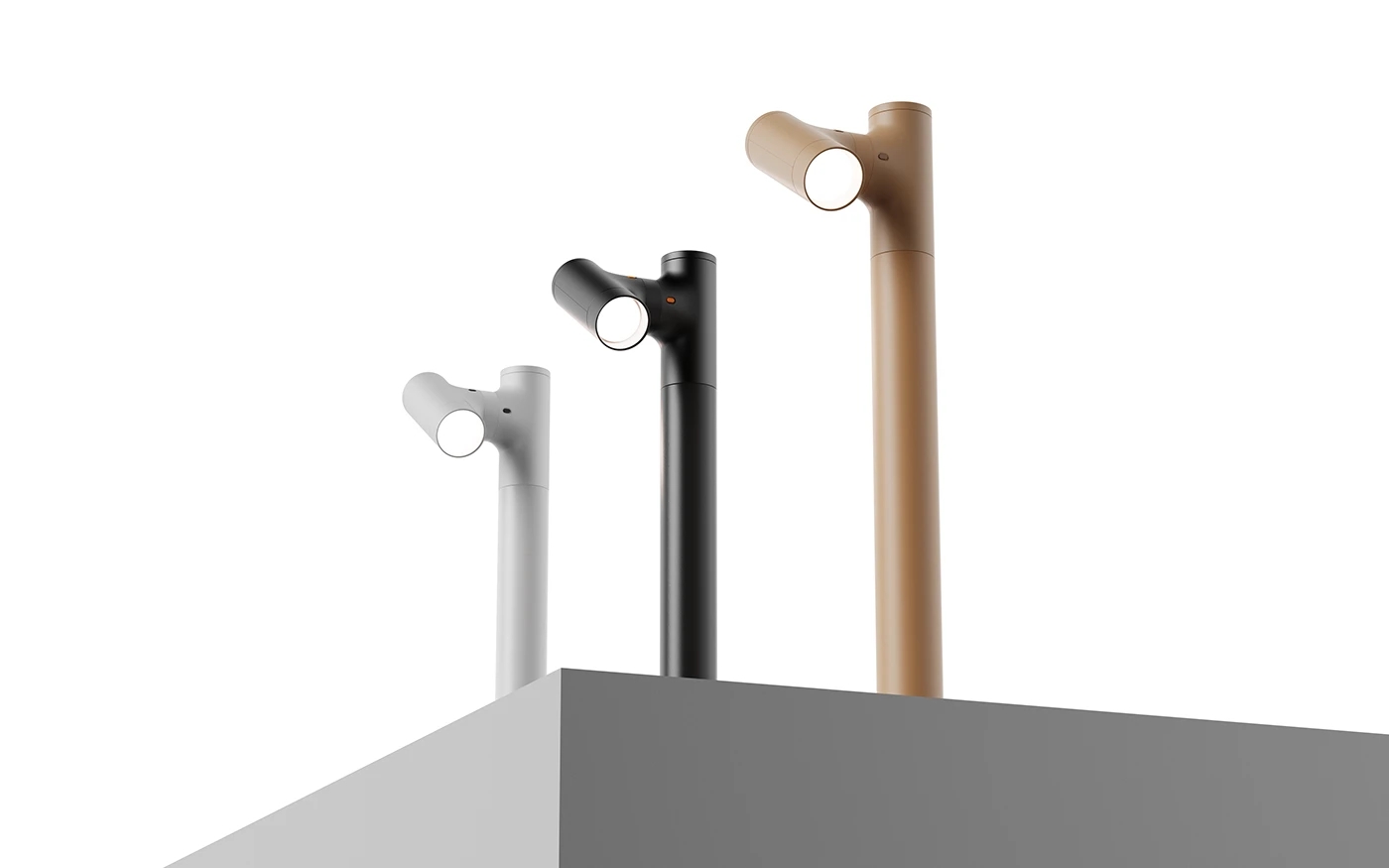 MOODI，Modular lighting，telescope structure，Industrial Aesthetics，Replaceable，