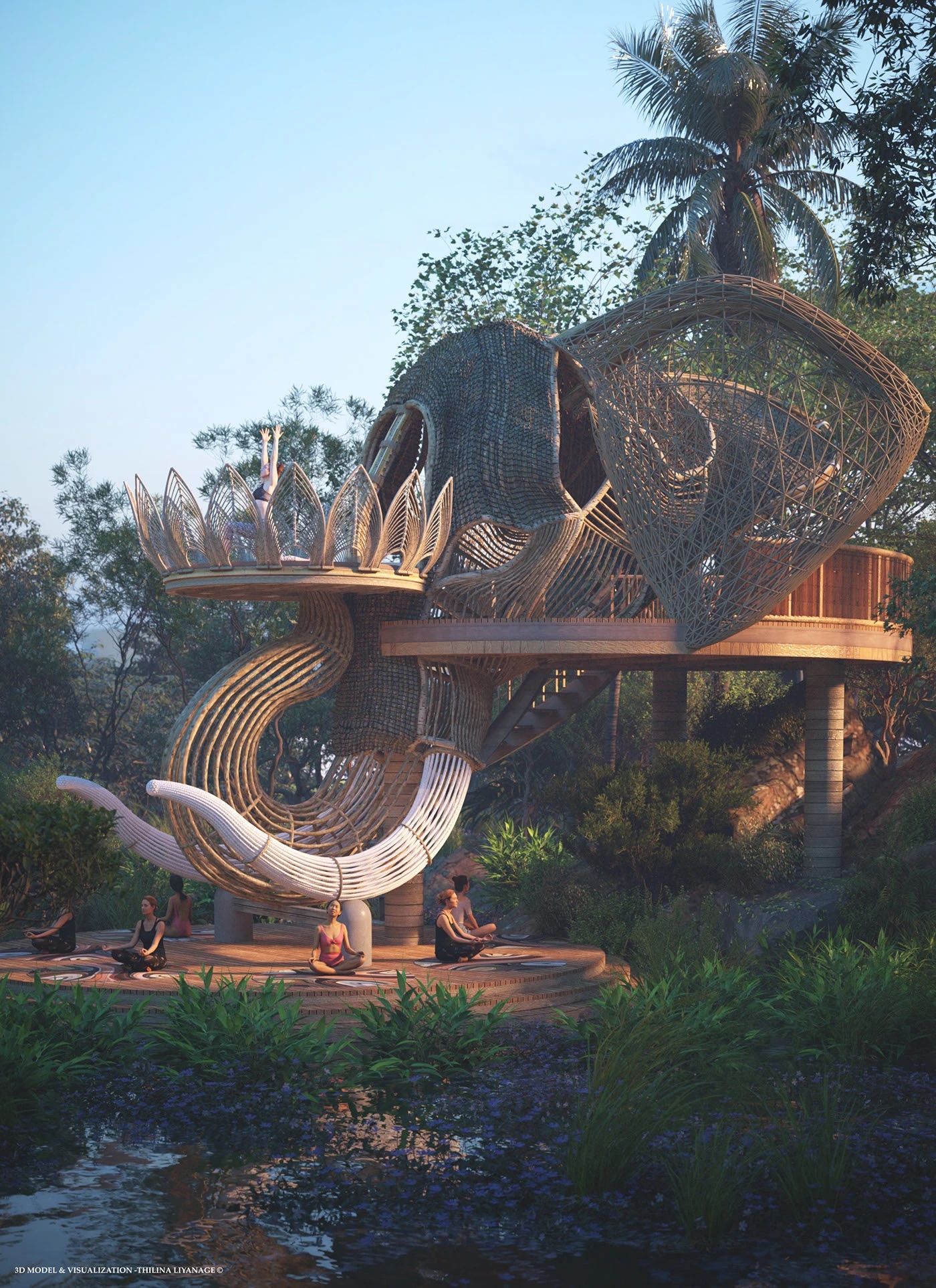 yoga，Open space，outdoor sport，self-cultivation，Surya Namaskar，