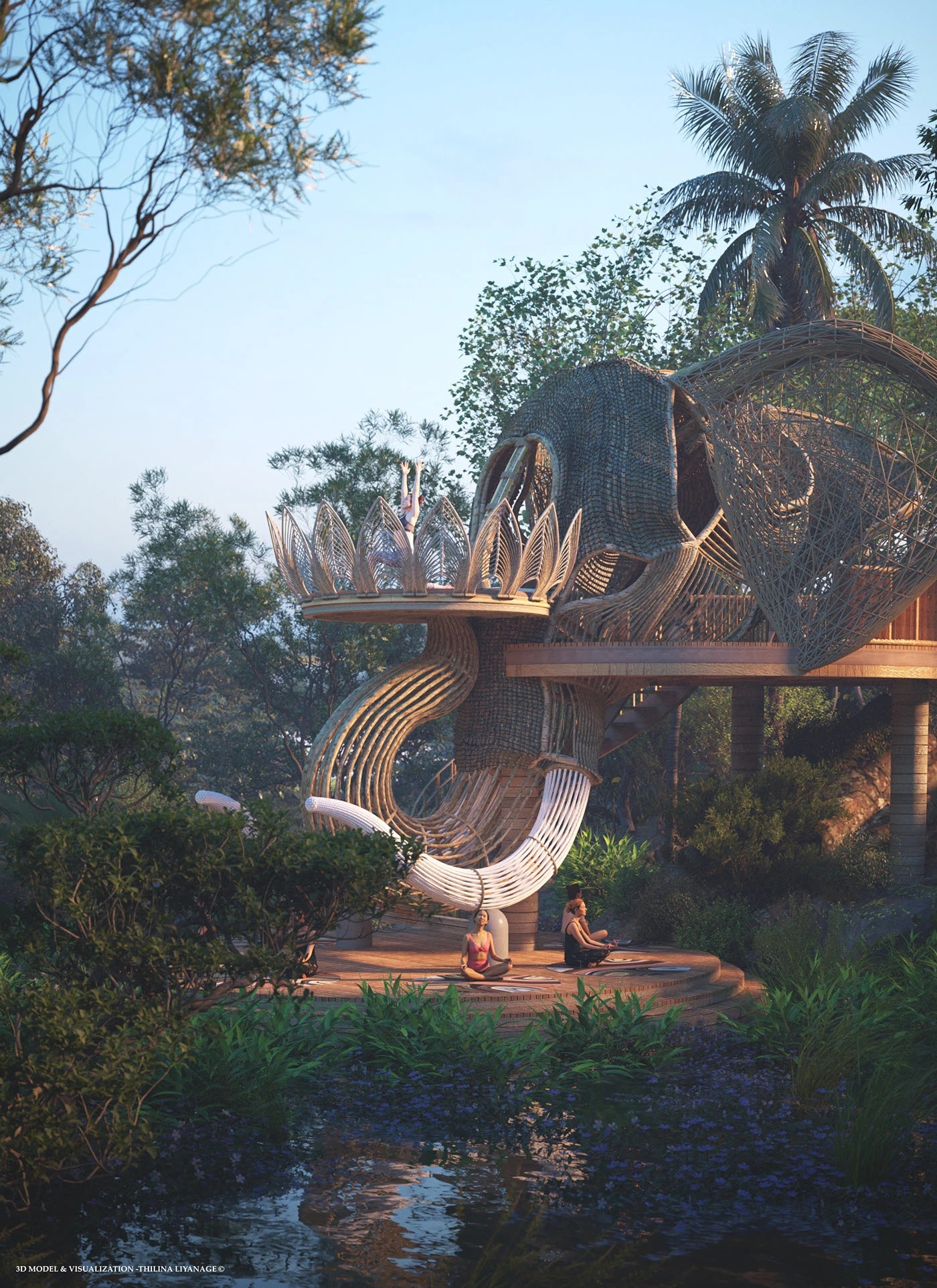 yoga，Open space，outdoor sport，self-cultivation，Surya Namaskar，