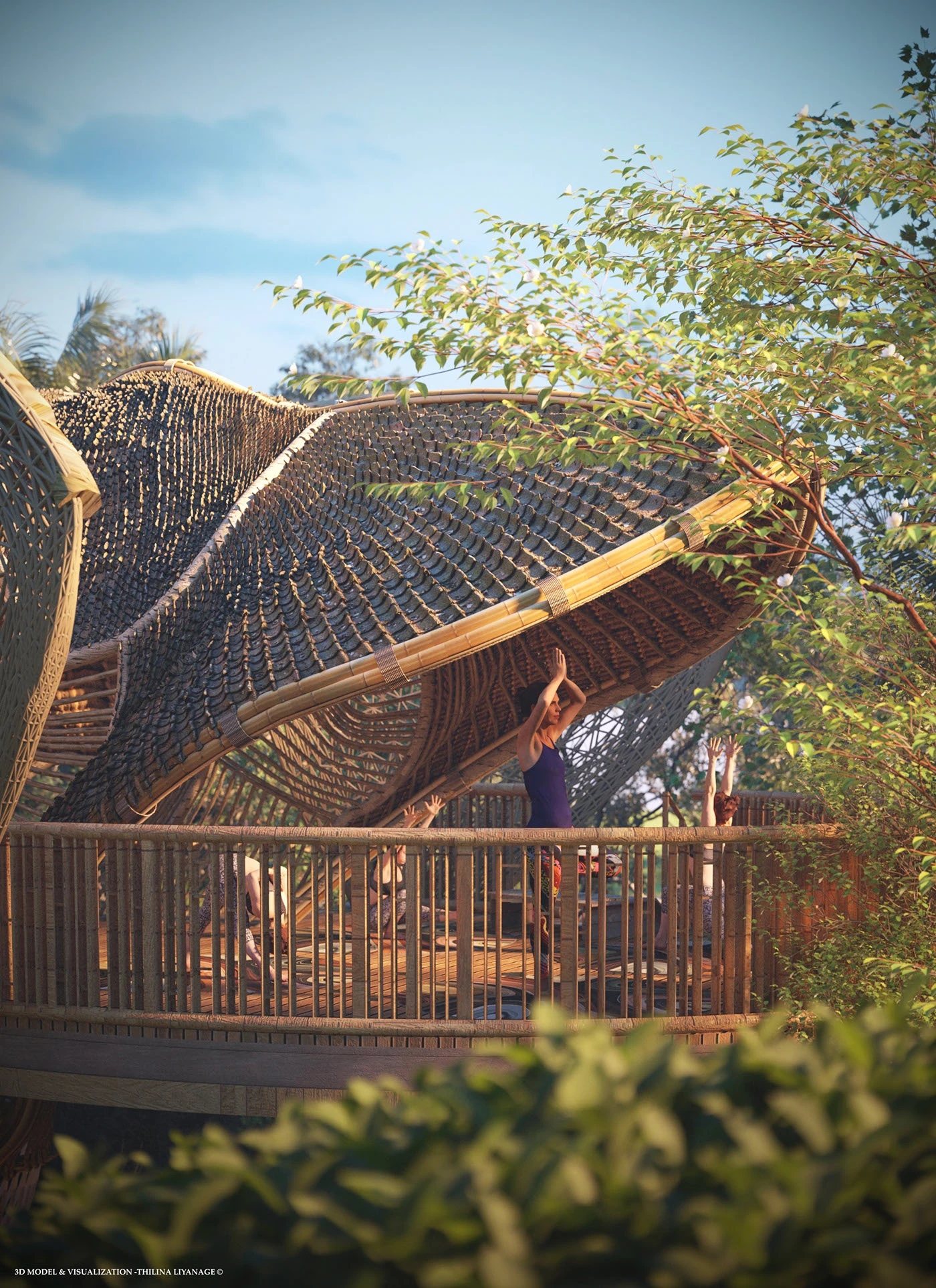 yoga，Open space，outdoor sport，self-cultivation，Surya Namaskar，