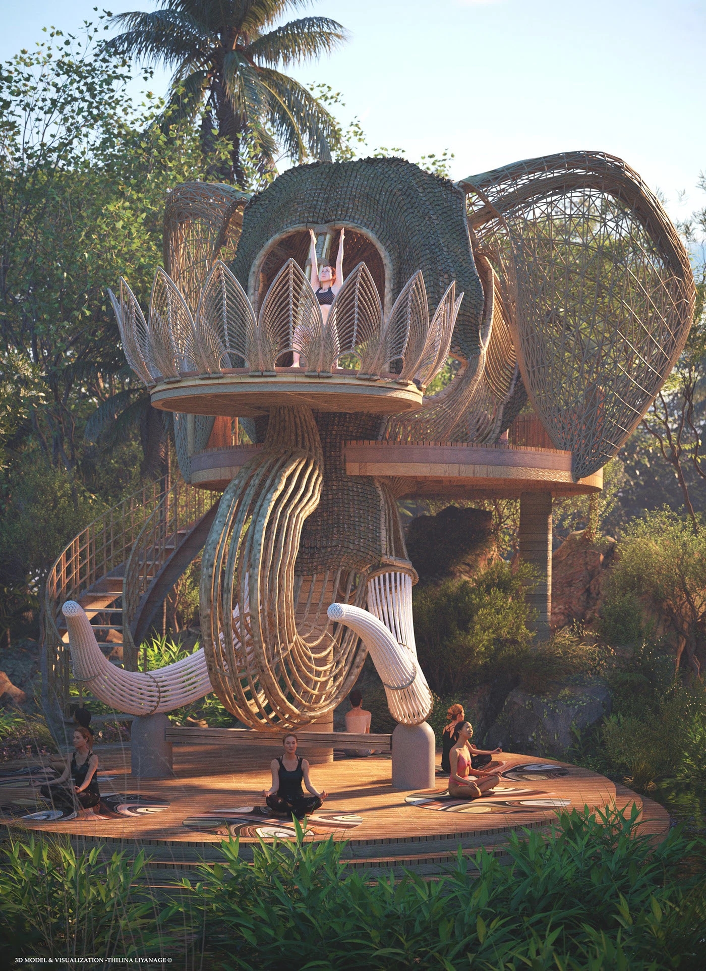 yoga，Open space，outdoor sport，self-cultivation，Surya Namaskar，