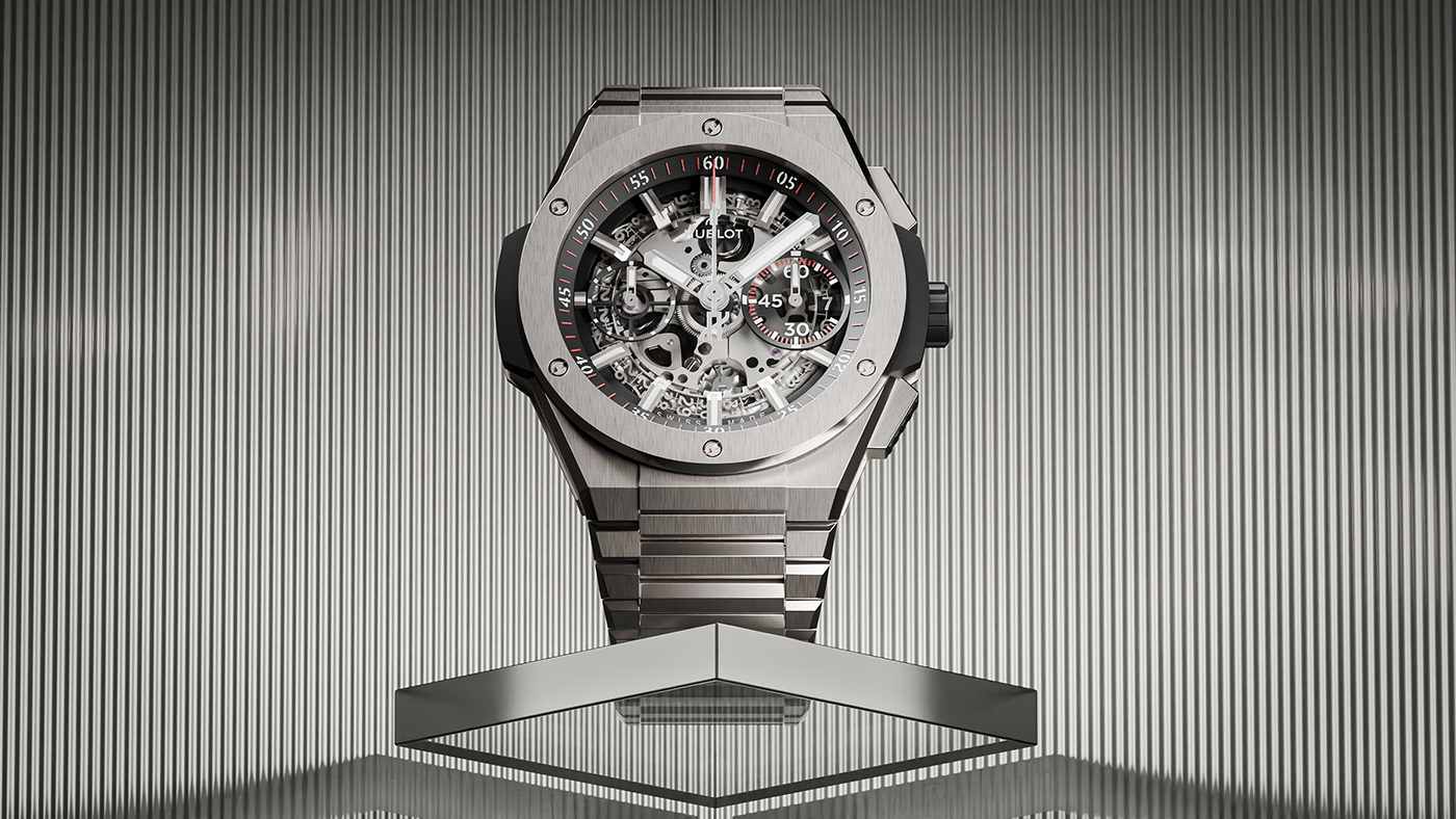 titanium alloy，Wrist watch，Big Bang Integral，vision of light and shadow，Aviation Class，
