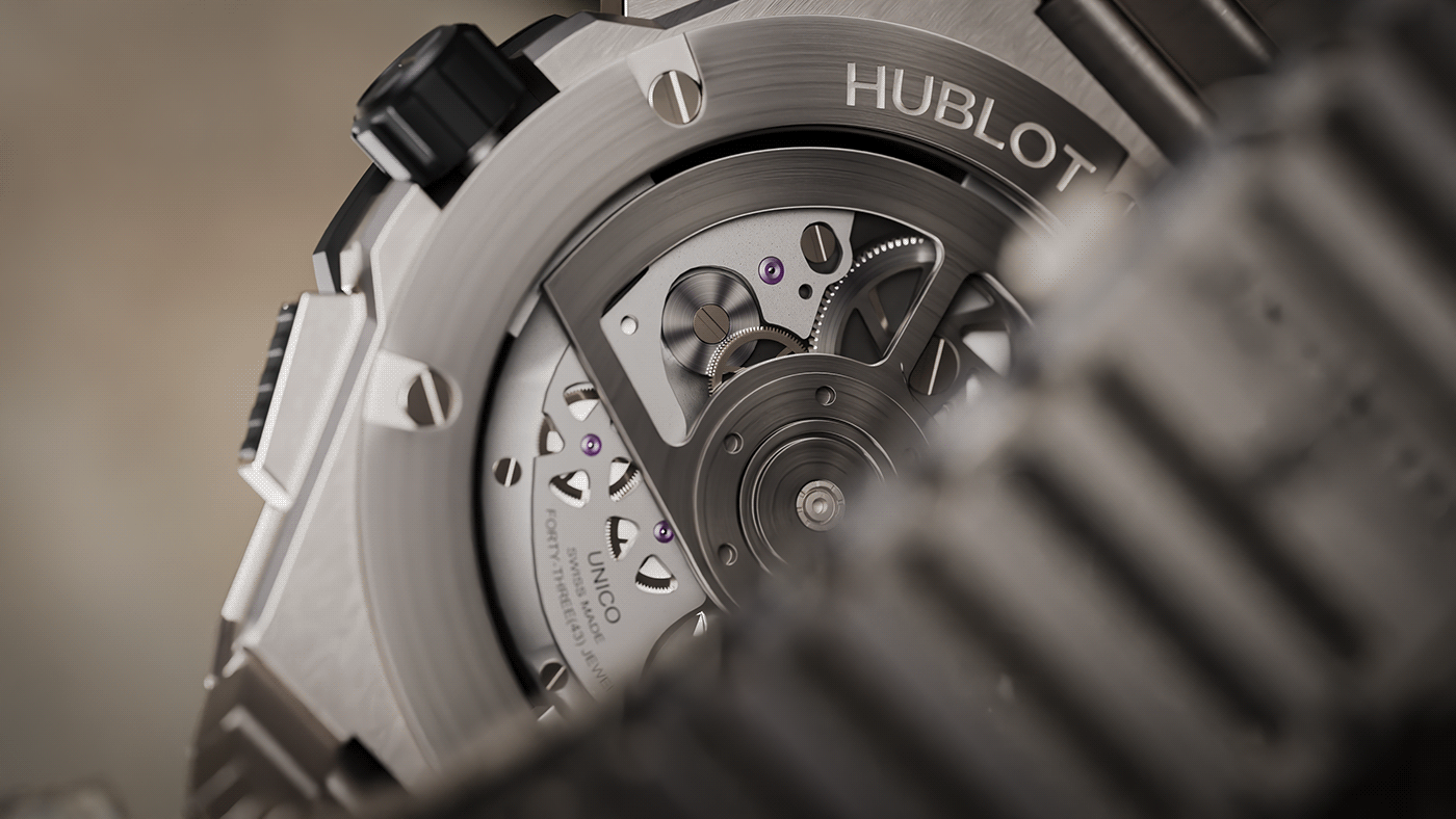 titanium alloy，Wrist watch，Big Bang Integral，vision of light and shadow，Aviation Class，