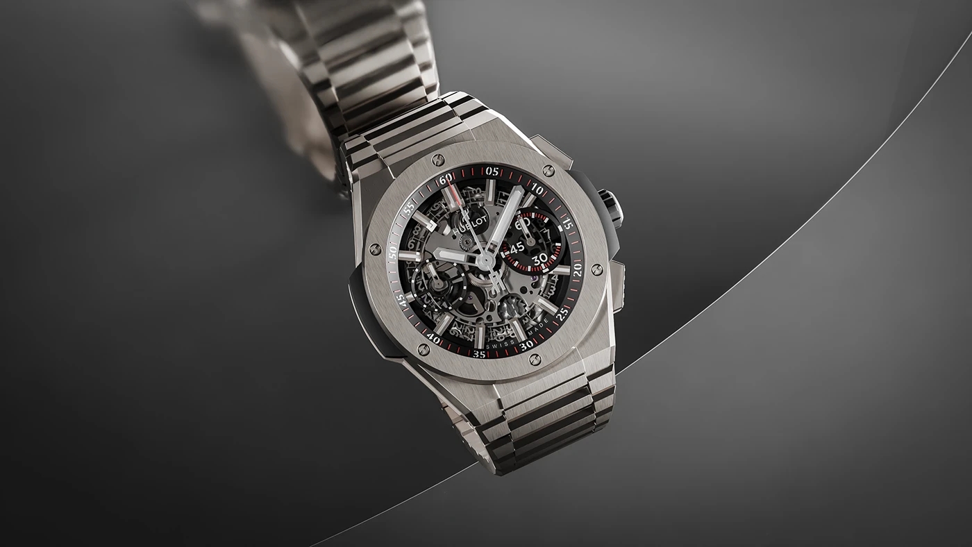 titanium alloy，Wrist watch，Big Bang Integral，vision of light and shadow，Aviation Class，
