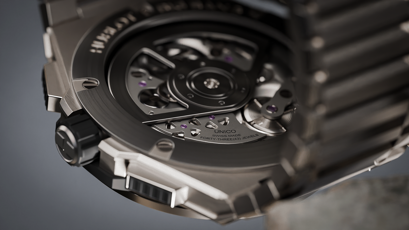 titanium alloy，Wrist watch，Big Bang Integral，vision of light and shadow，Aviation Class，