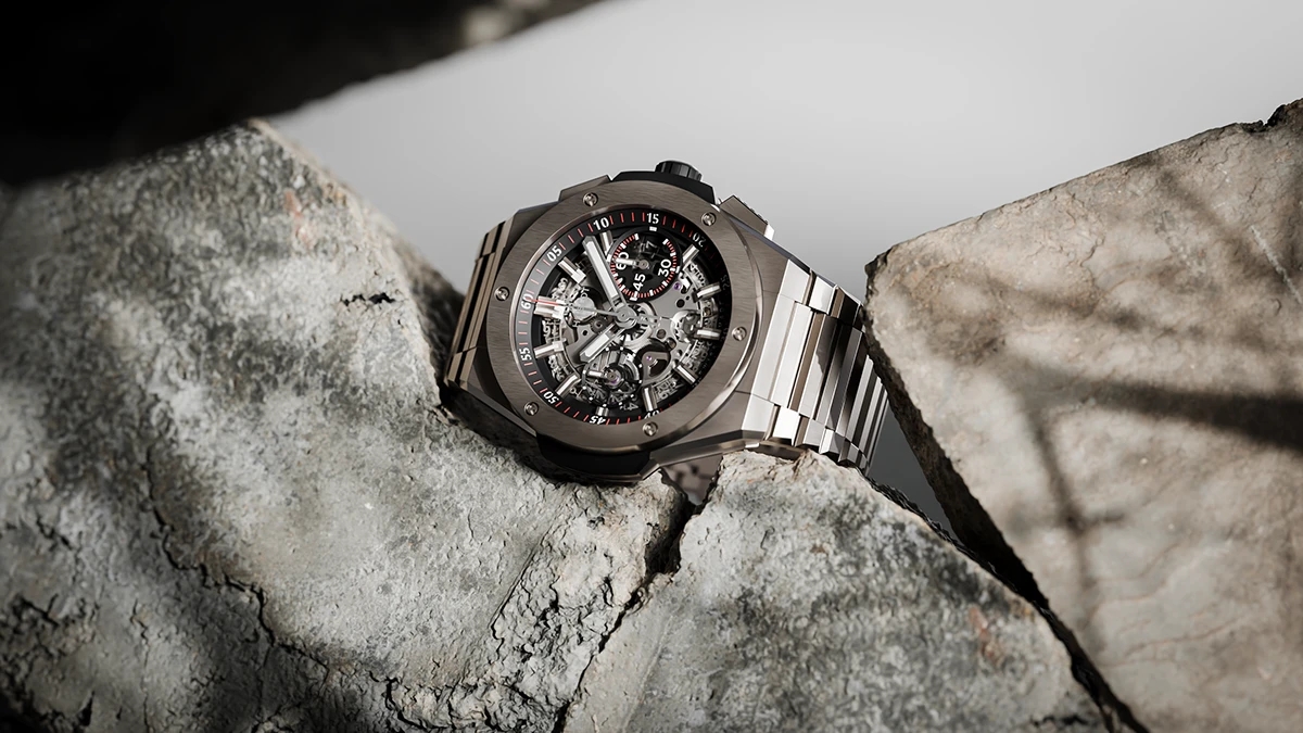 titanium alloy，Wrist watch，Big Bang Integral，vision of light and shadow，Aviation Class，