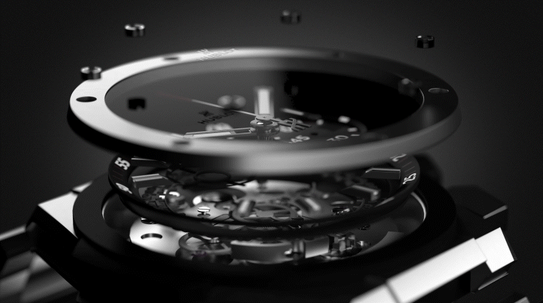 titanium alloy，Wrist watch，Big Bang Integral，vision of light and shadow，Aviation Class，