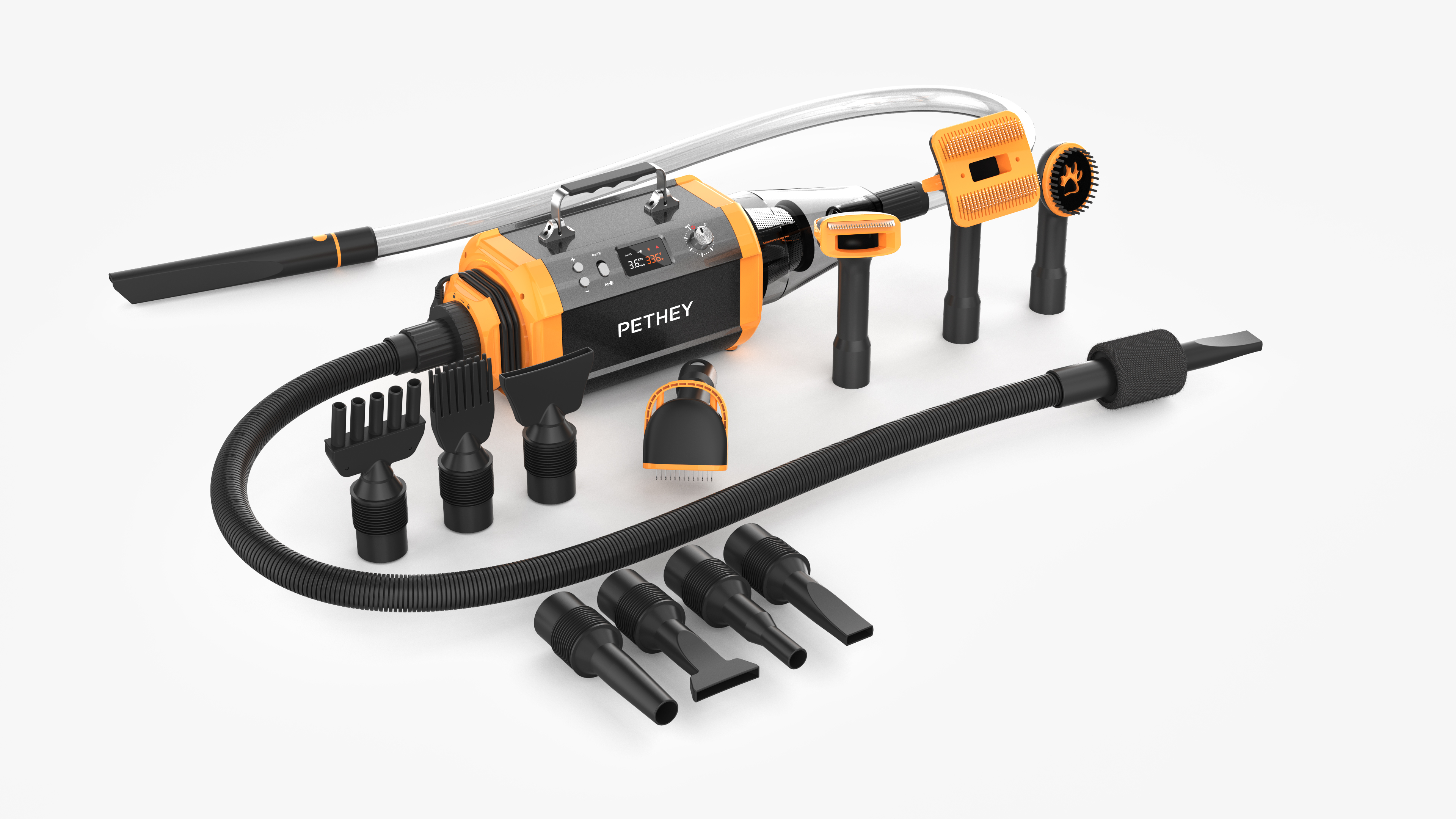 Pet bath，Pet hair combing，all-in-one blowing and suction machine，