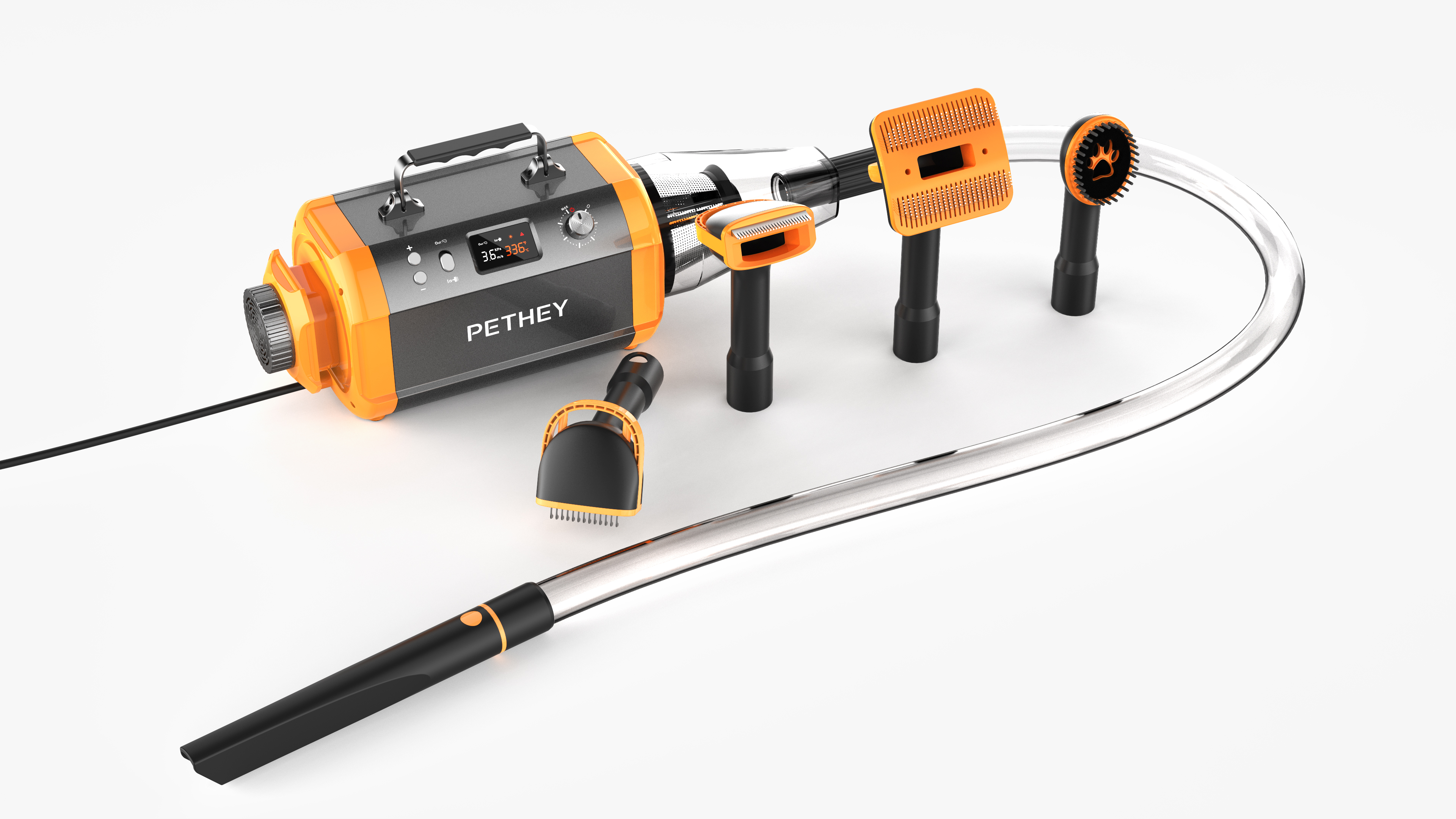 Pet bath，Pet hair combing，all-in-one blowing and suction machine，