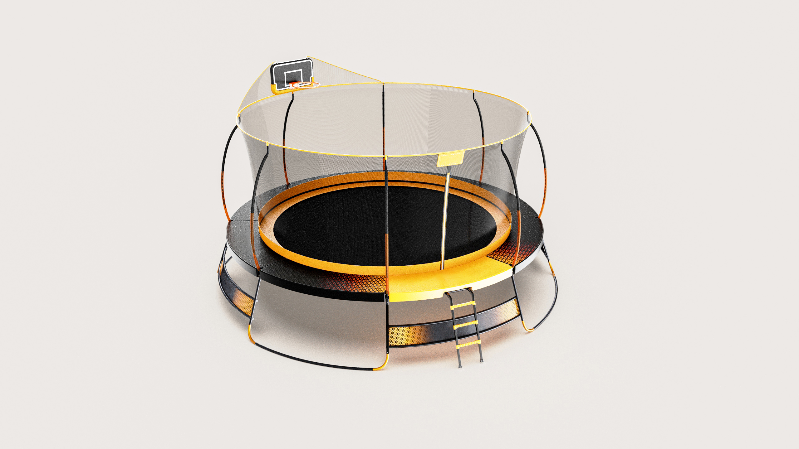 product design，industrial design，Trampoline，Outdoor sports equipment，