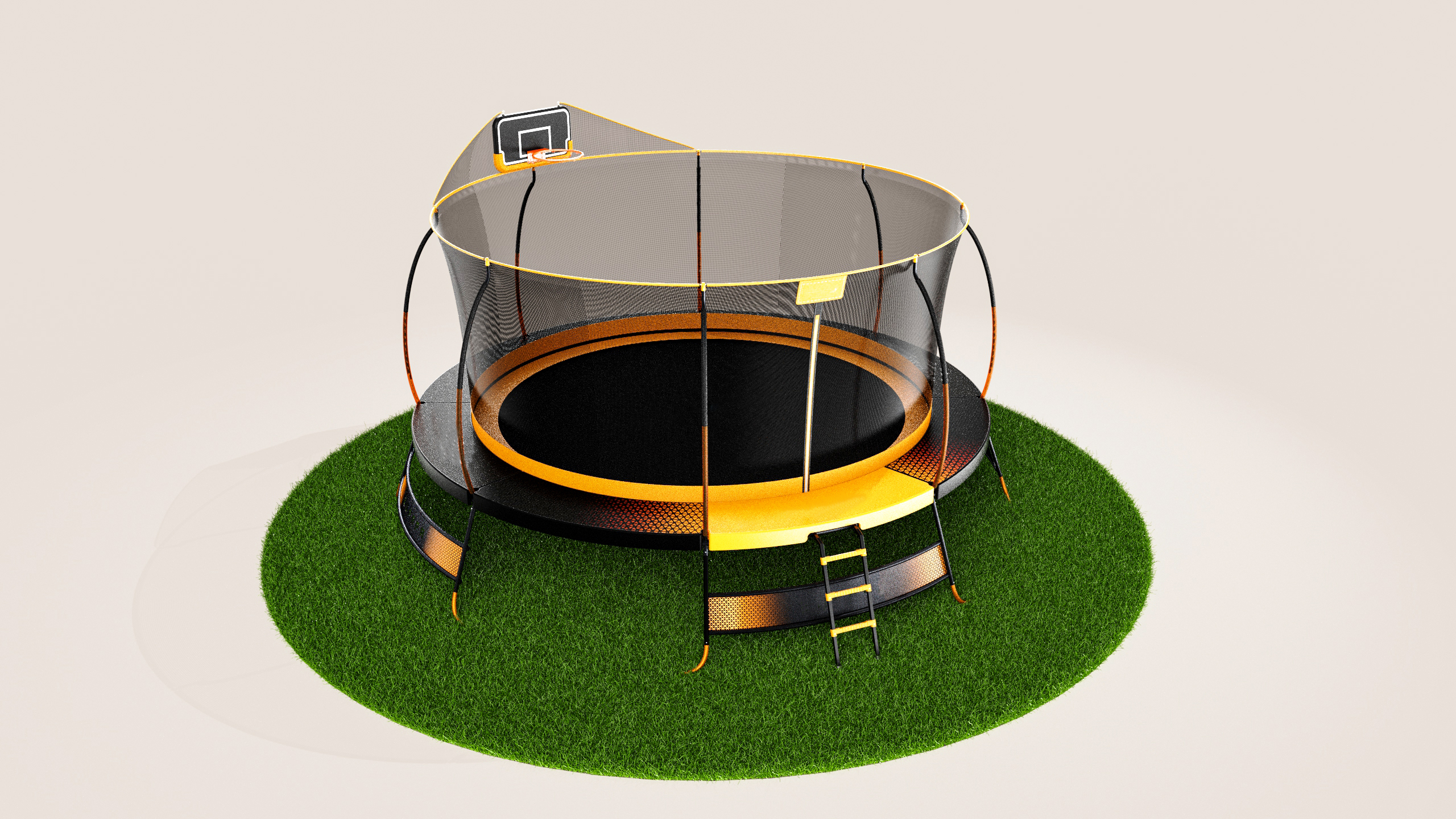product design，industrial design，Trampoline，Outdoor sports equipment，