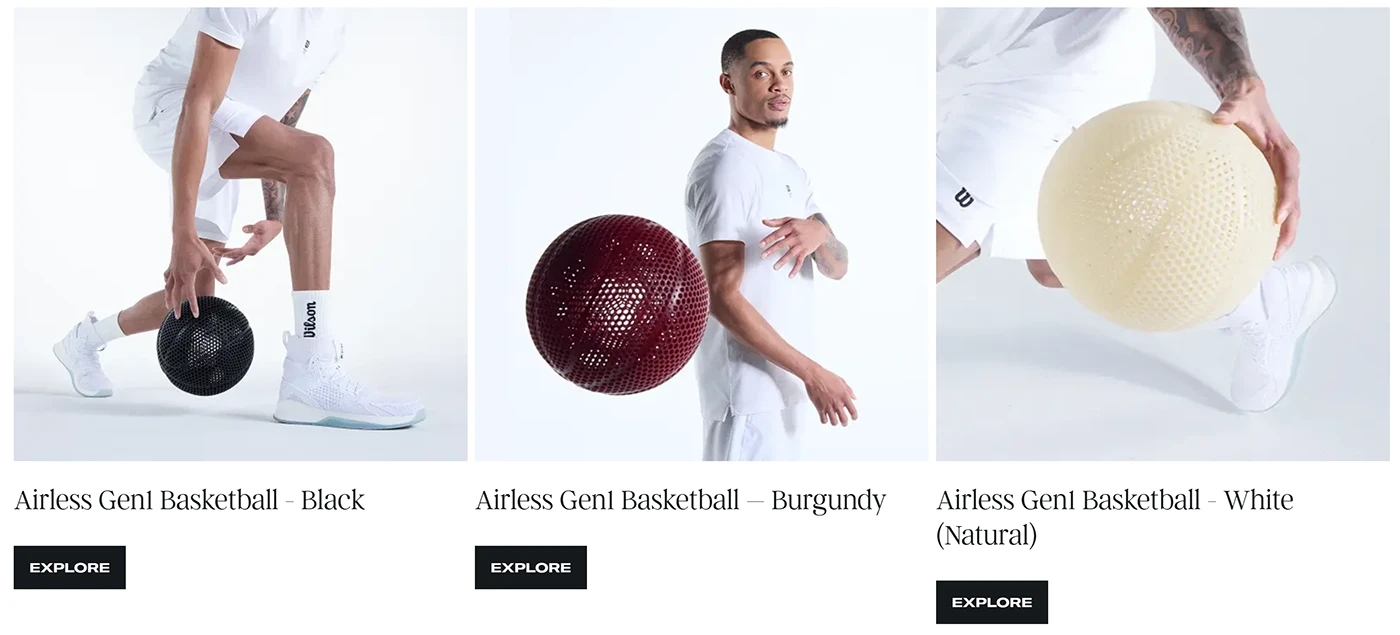 Basketball，3D printing，Outdoor equipment，Wilson，