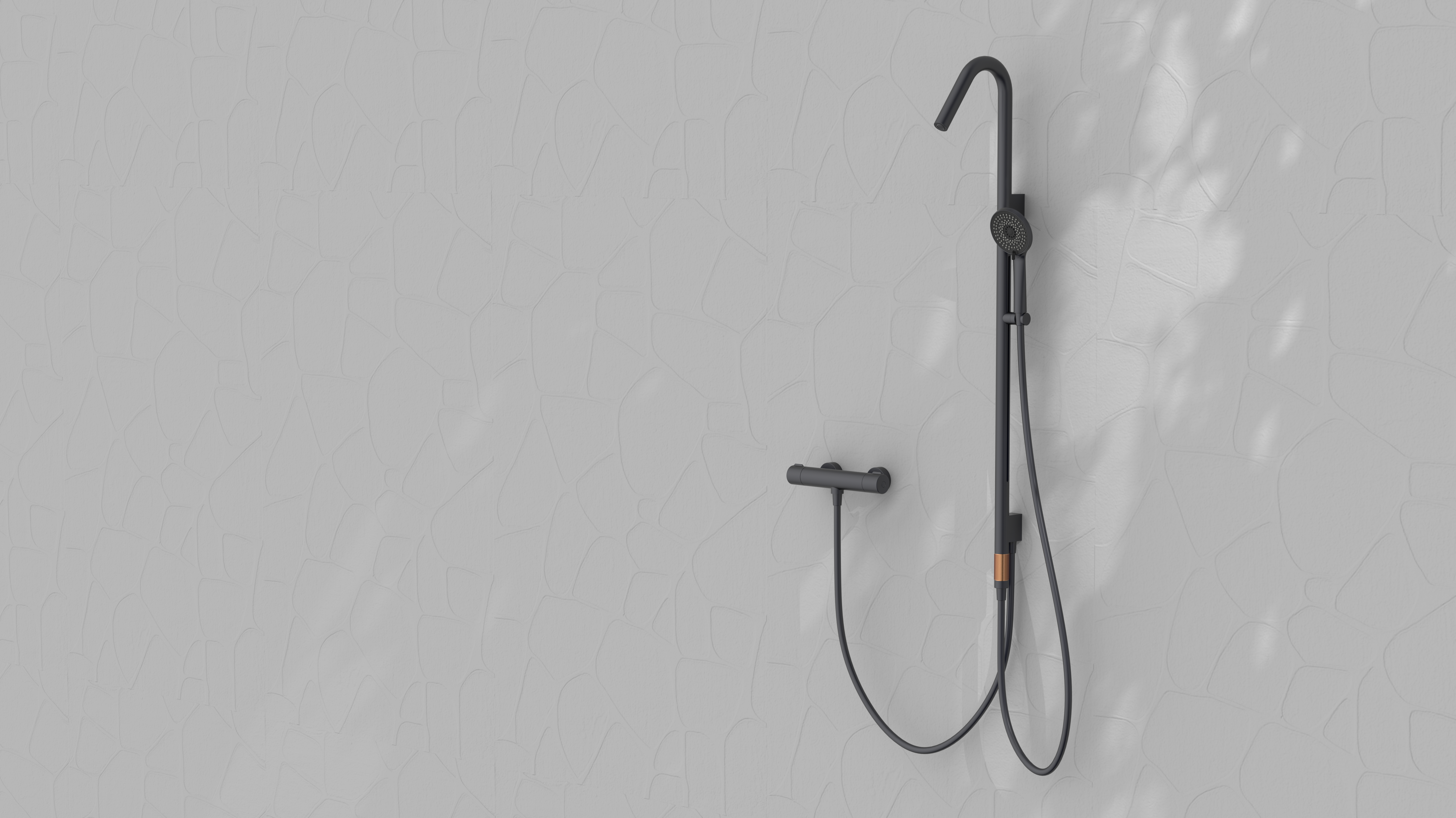 bathroom，Shower rod，Shower，Top spray，Minimalist，