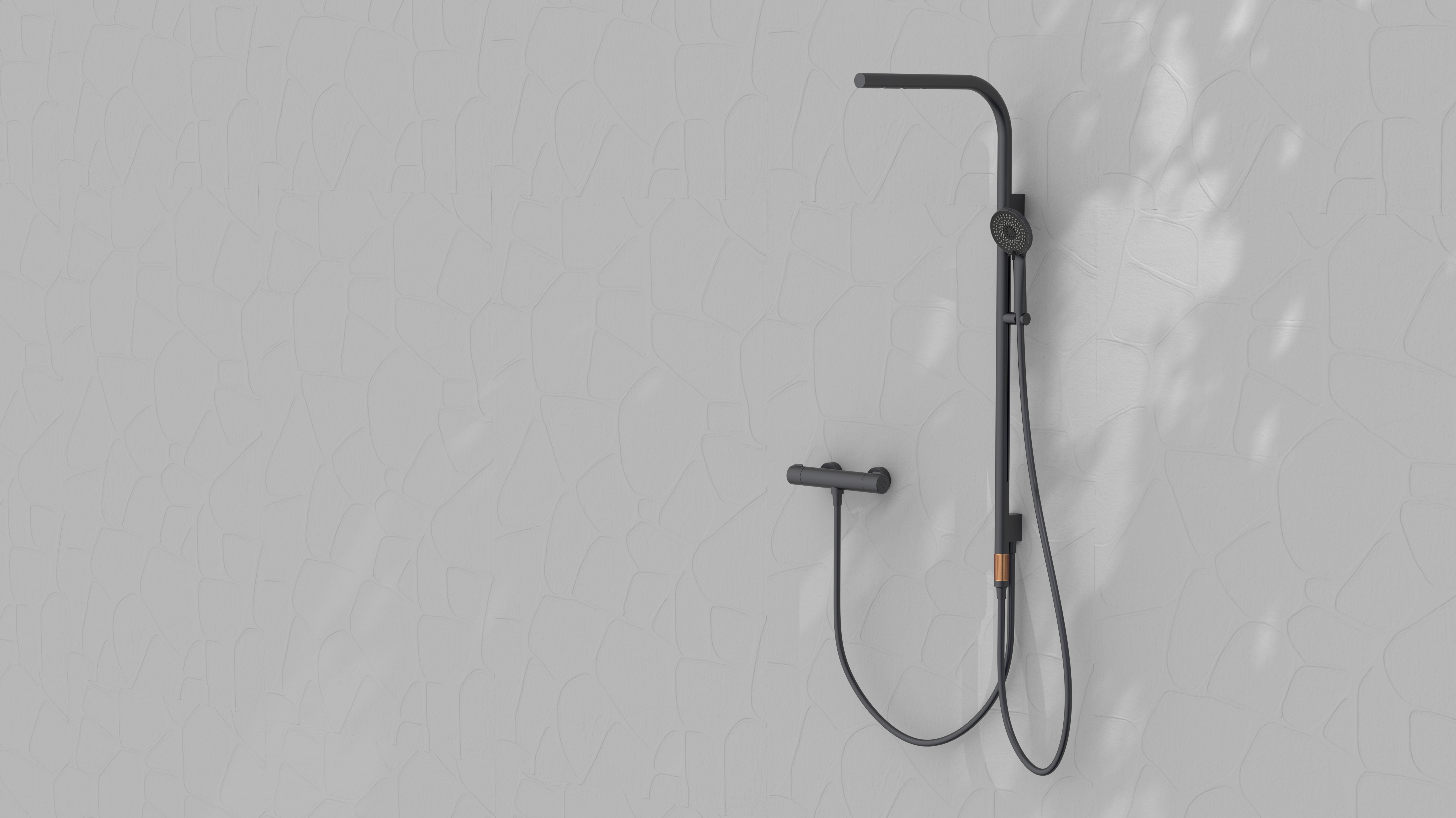 bathroom，Shower rod，Shower，Top spray，Minimalist，