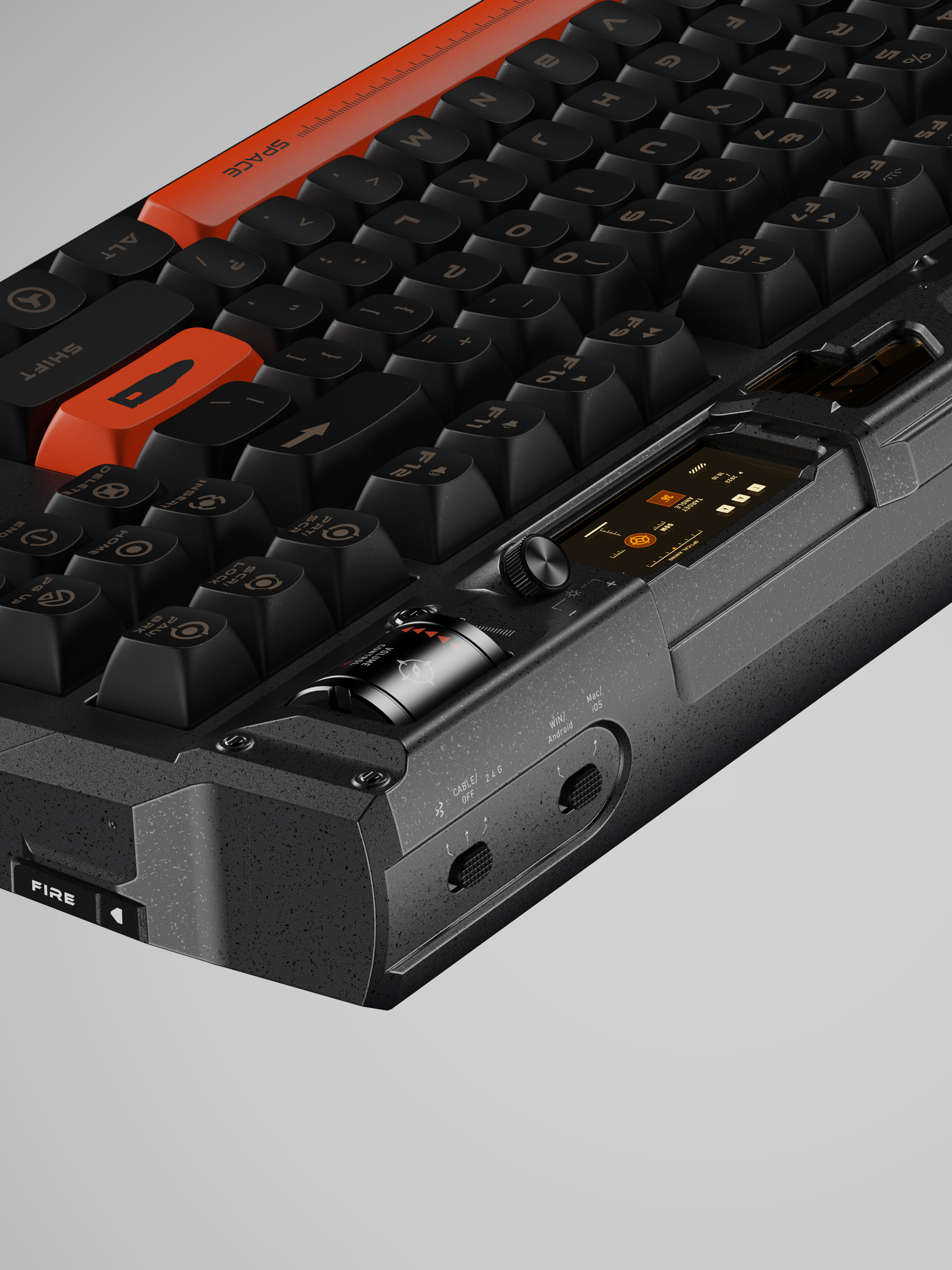 Mechanical keyboard，Customization，Tactical wind，Keyboard design，Key cap，product design，industrial design，