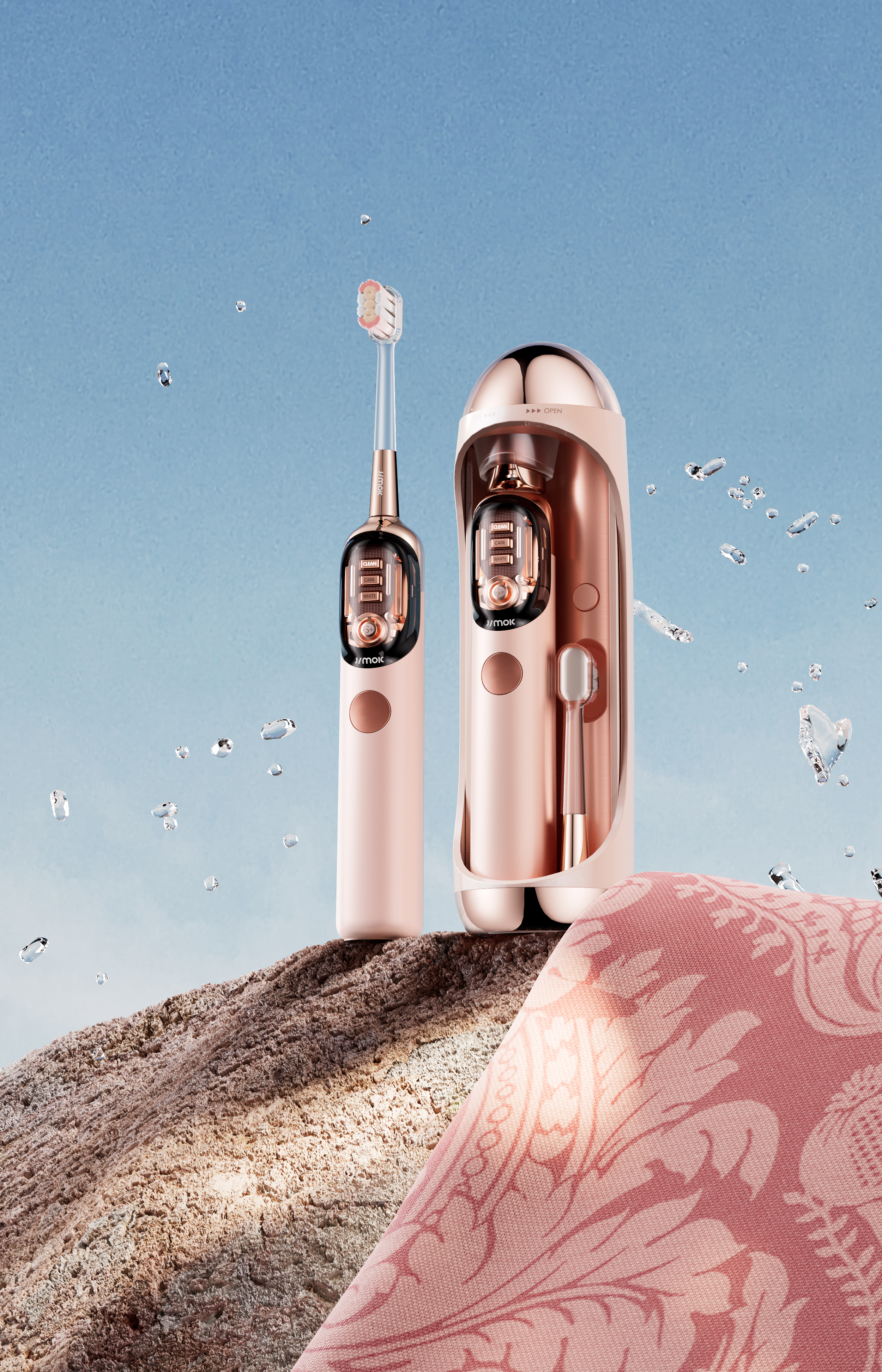 Degree design，Electric toothbrush，industrial design，product design，Brand design，
