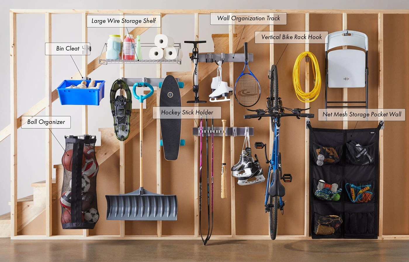 MasterCraft MOD，wall storage system，Garage Accessories，Storage supplies，