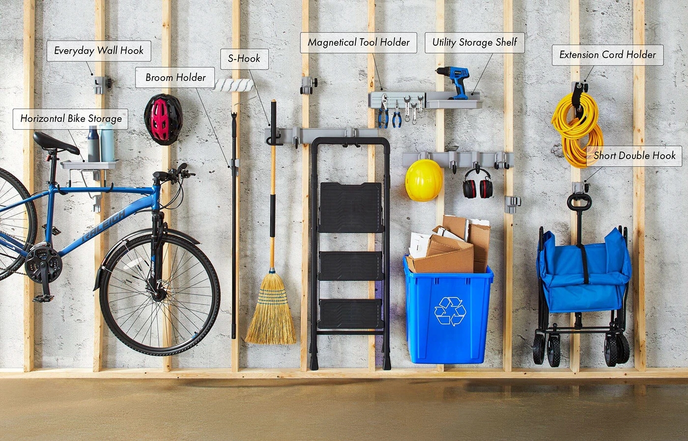 MasterCraft MOD，wall storage system，Garage Accessories，Storage supplies，