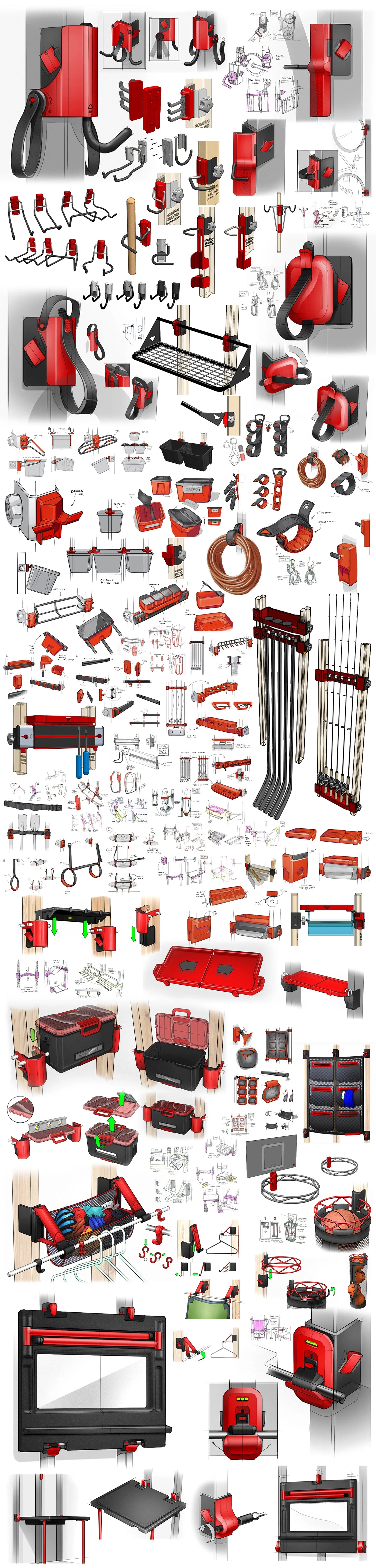 MasterCraft MOD，wall storage system，Garage Accessories，Storage supplies，