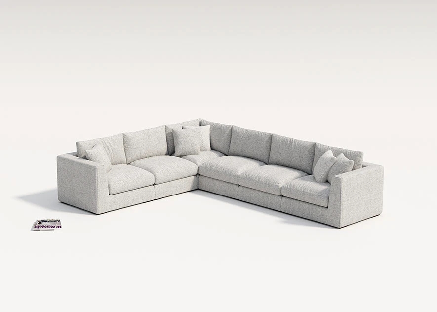 sofa，Minimalist design ，Cloud Cushion，modern space，SoftFrame，