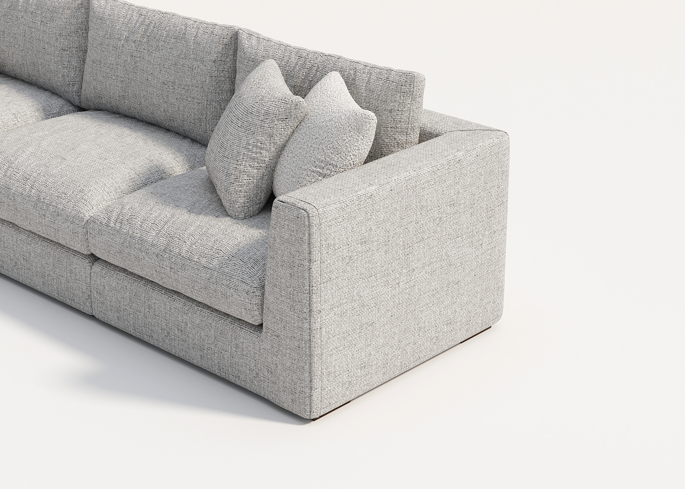 sofa，Minimalist design ，Cloud Cushion，modern space，SoftFrame，
