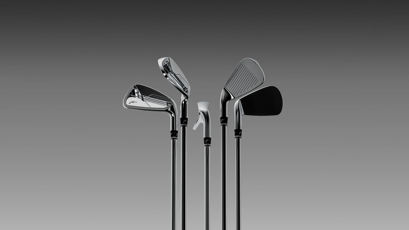 FITTAS Iron，X-cut，Bounce top streamline，structural aesthetics，Golf Club，