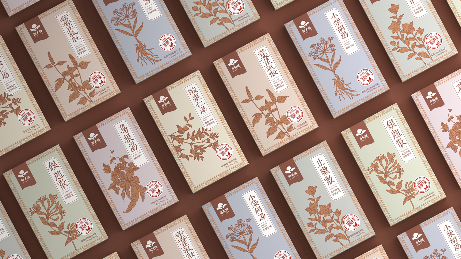 Traditional Chinese Medicine Packaging Design，Traditional Chinese Medicine Granule Packaging Design，Packaging Design of Chinese Herbal Medicine Pieces，