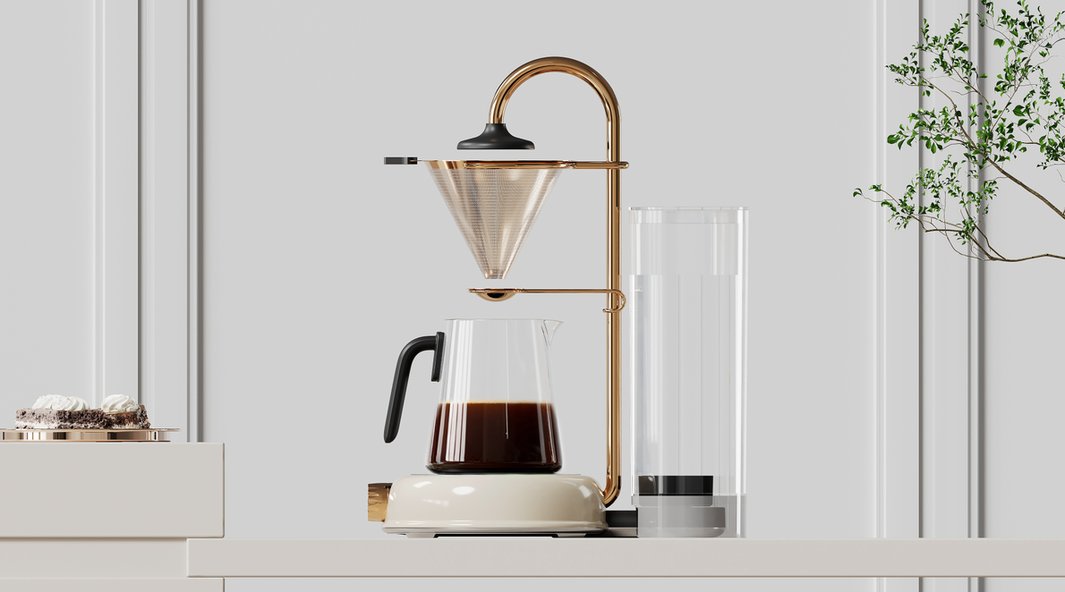 industrial design，Coffee machine，Make coffee by hand，product design，home aesthetics，