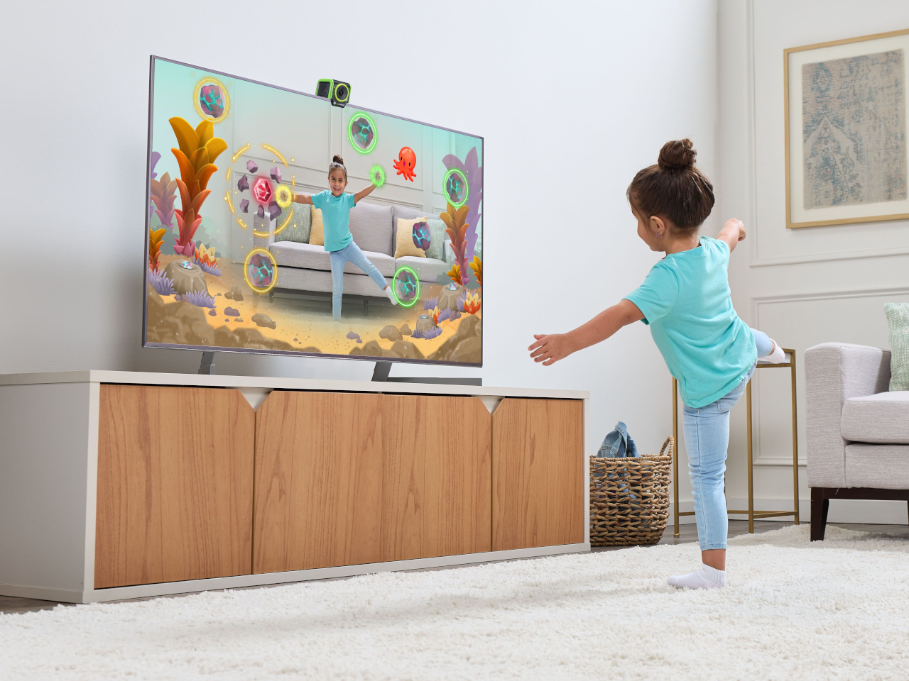 LeapFrog，Motion sensing，Family fitness，education learning，Projector，