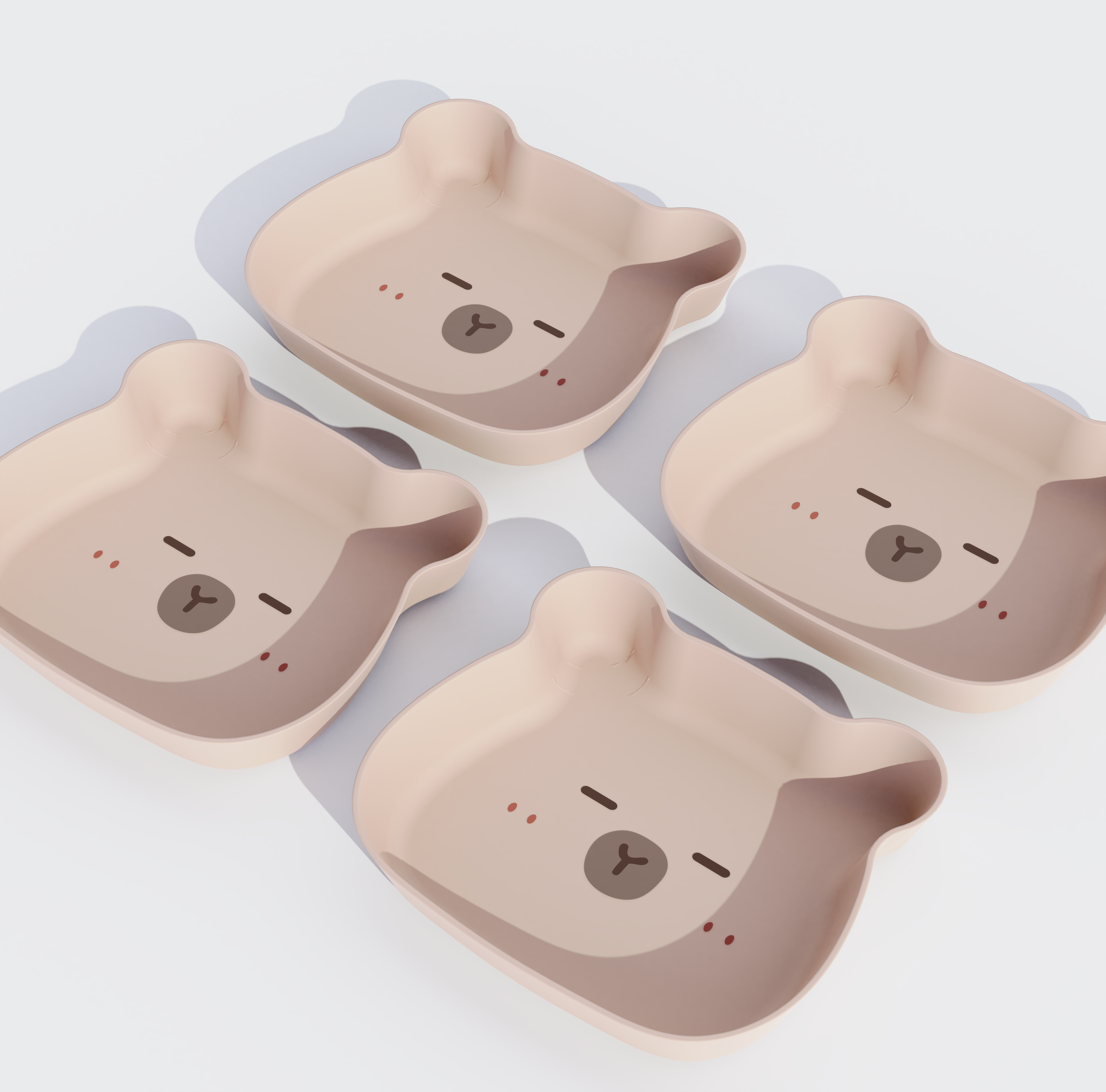 Spit Bone Disc Design，Cartoon dish，Cartoon pattern，