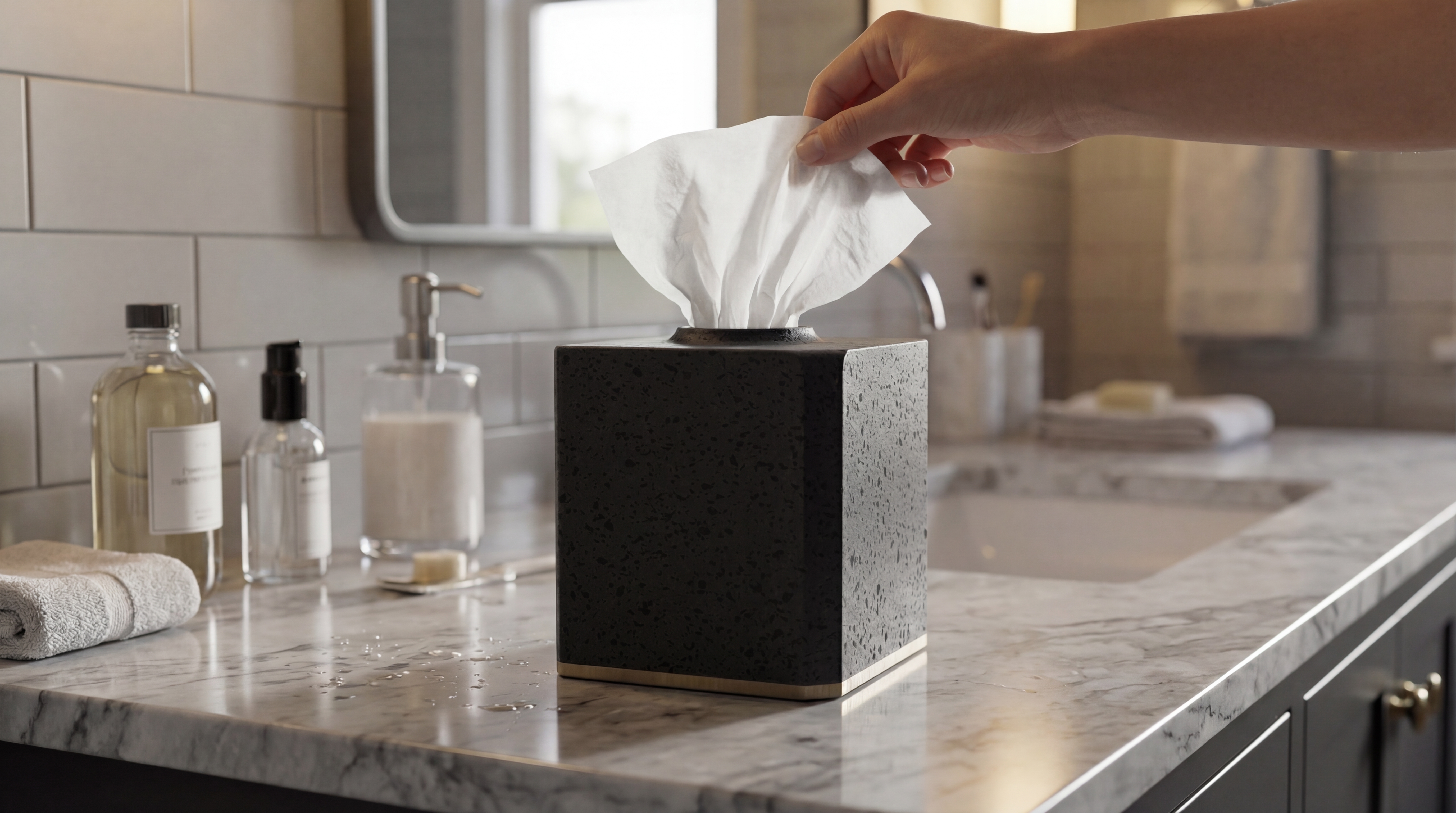 Black terrazzo products，