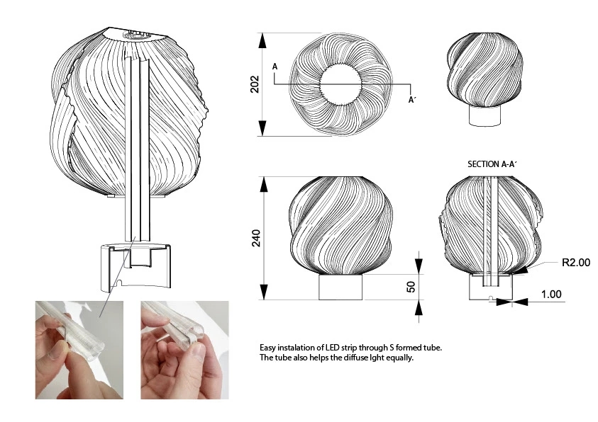 3D printing，Desk lamp，Lighting tools，Housewear & Furnishings，