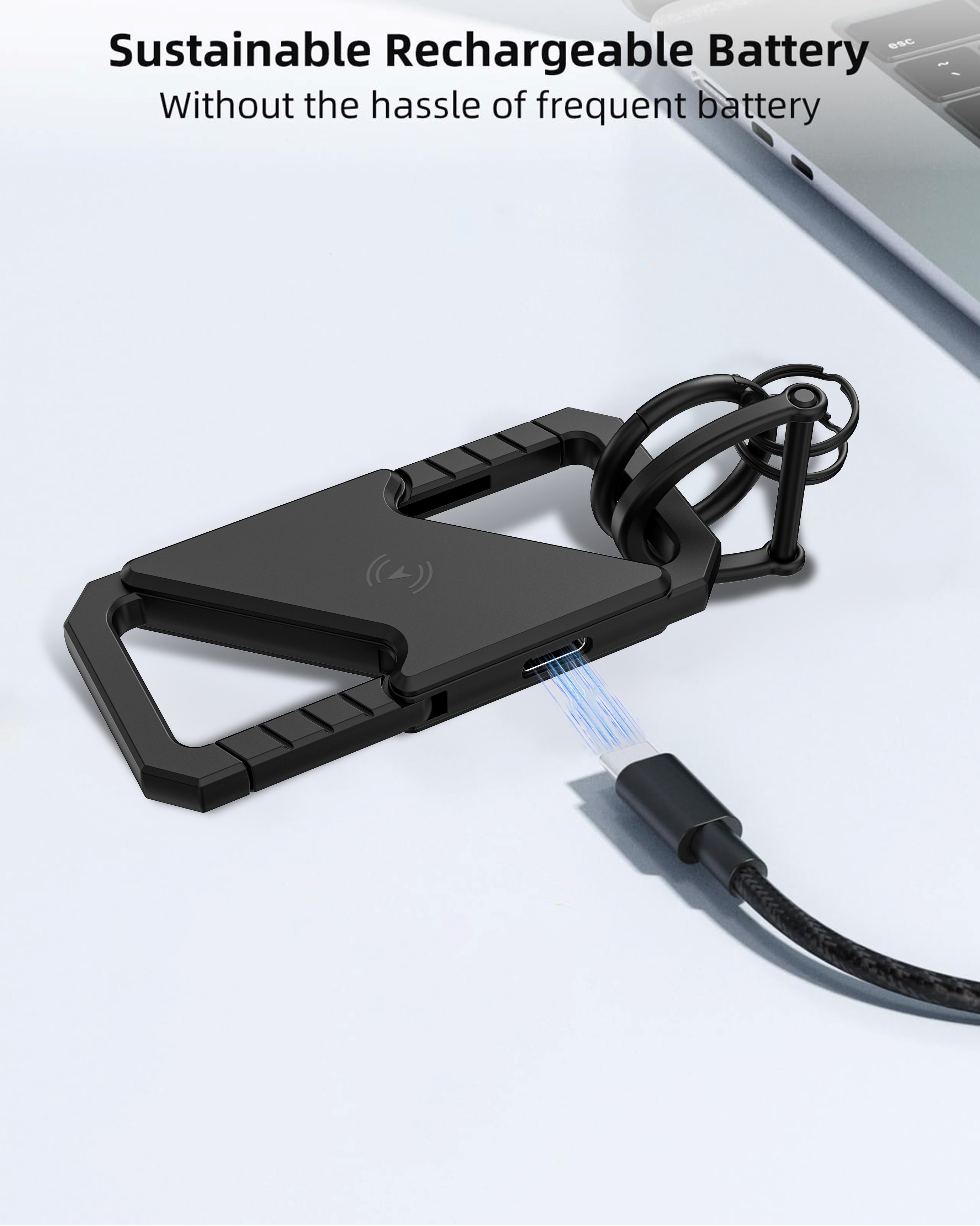 Keychain with tracking locator，