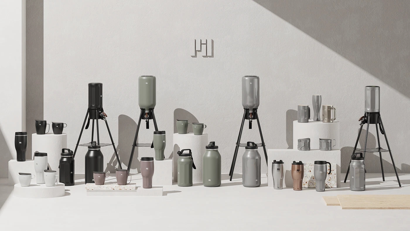 PILMOA BRAND，Water cup，Water bottle，Brand design，