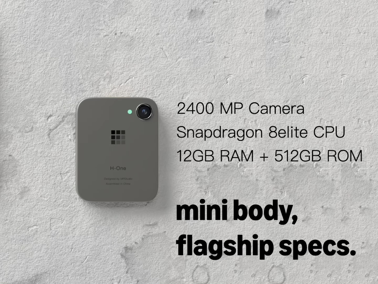 Modular mobile phone，H-One，conceptual design，Digital，