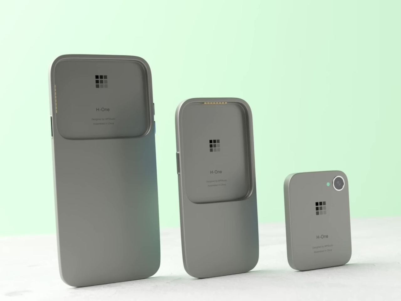 Modular mobile phone，H-One，conceptual design，Digital，