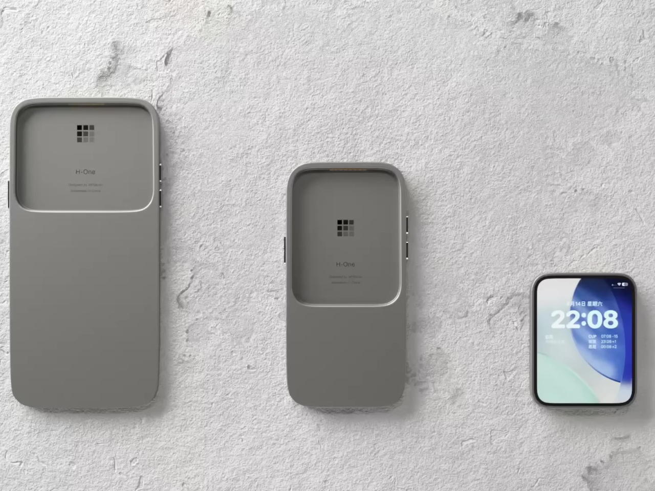 Modular mobile phone，H-One，conceptual design，Digital，