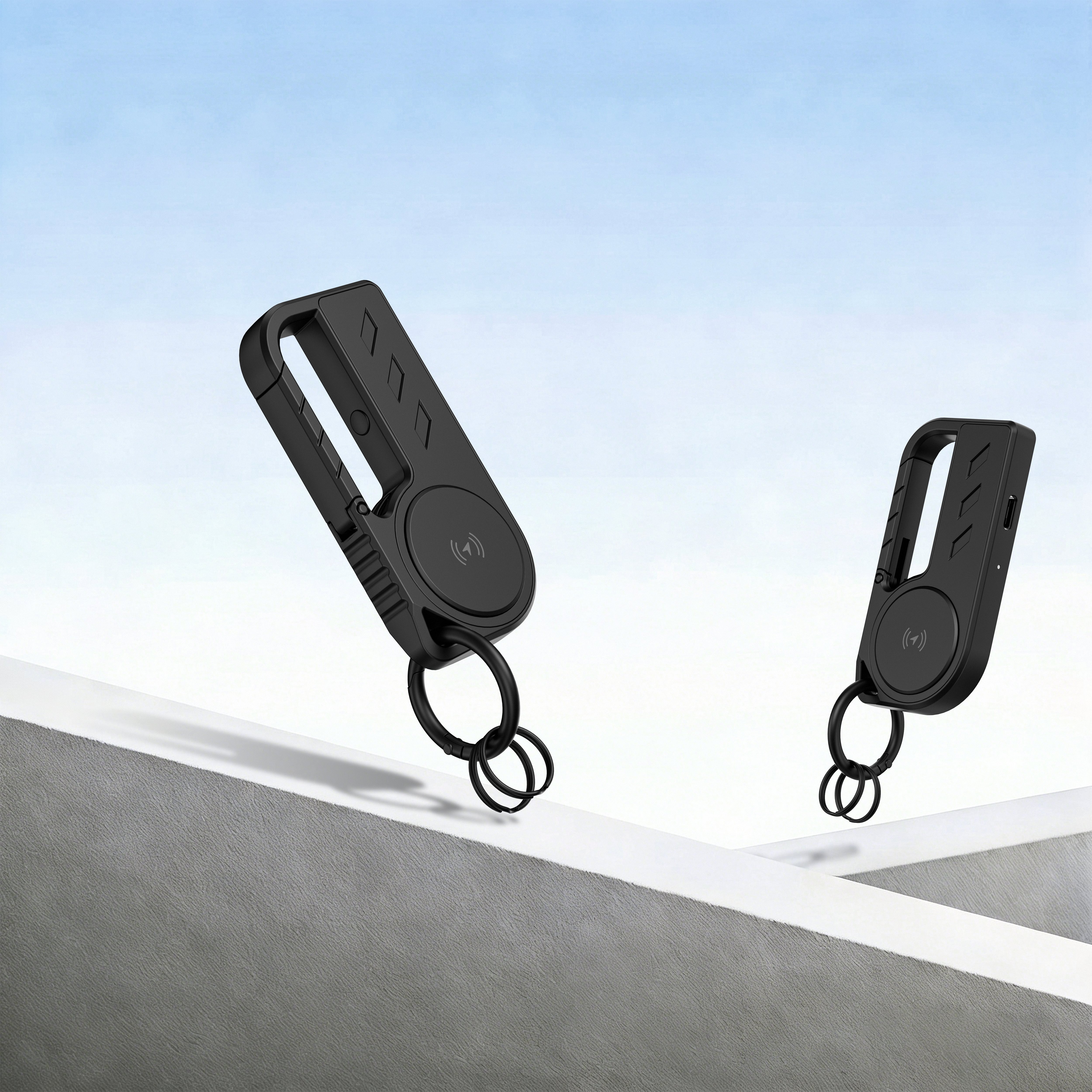 Find My keychain flashlight with tracking locator，