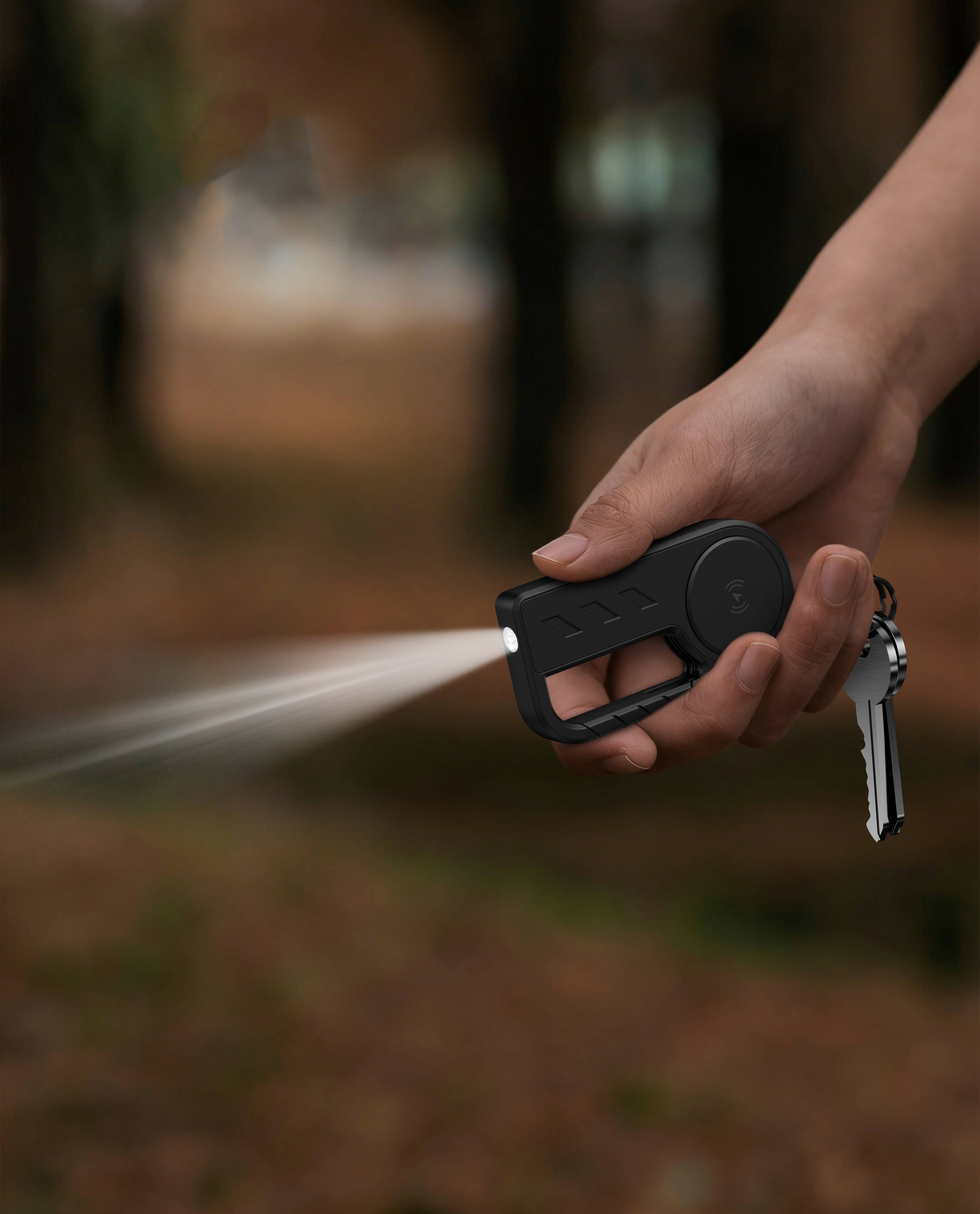 Find My keychain flashlight with tracking locator，