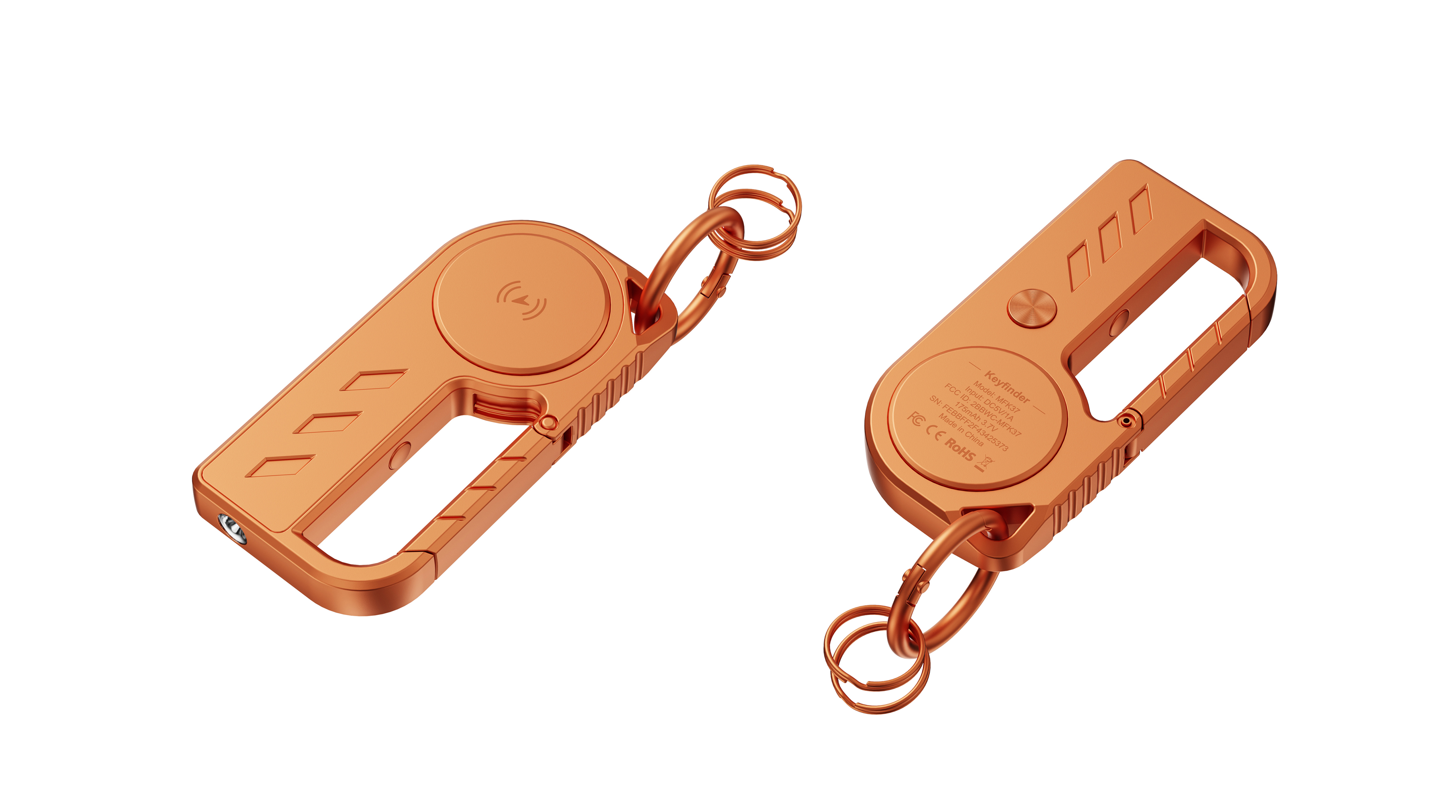 Find My keychain flashlight with tracking locator，